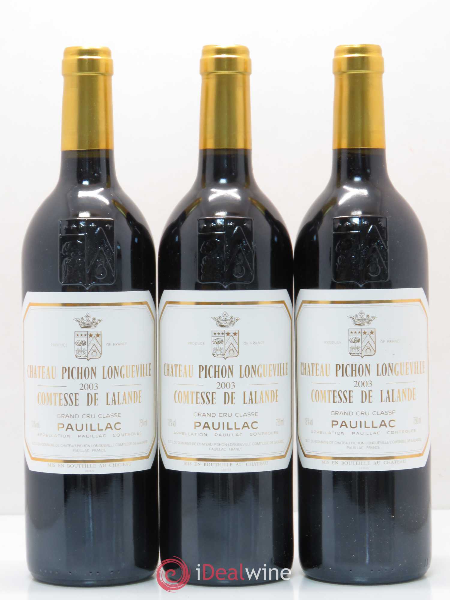 Château Pichon Longueville Comtesse de Lalande 2ème Grand Cru Classé 2003 - Lot de 12 bouteilles - 2