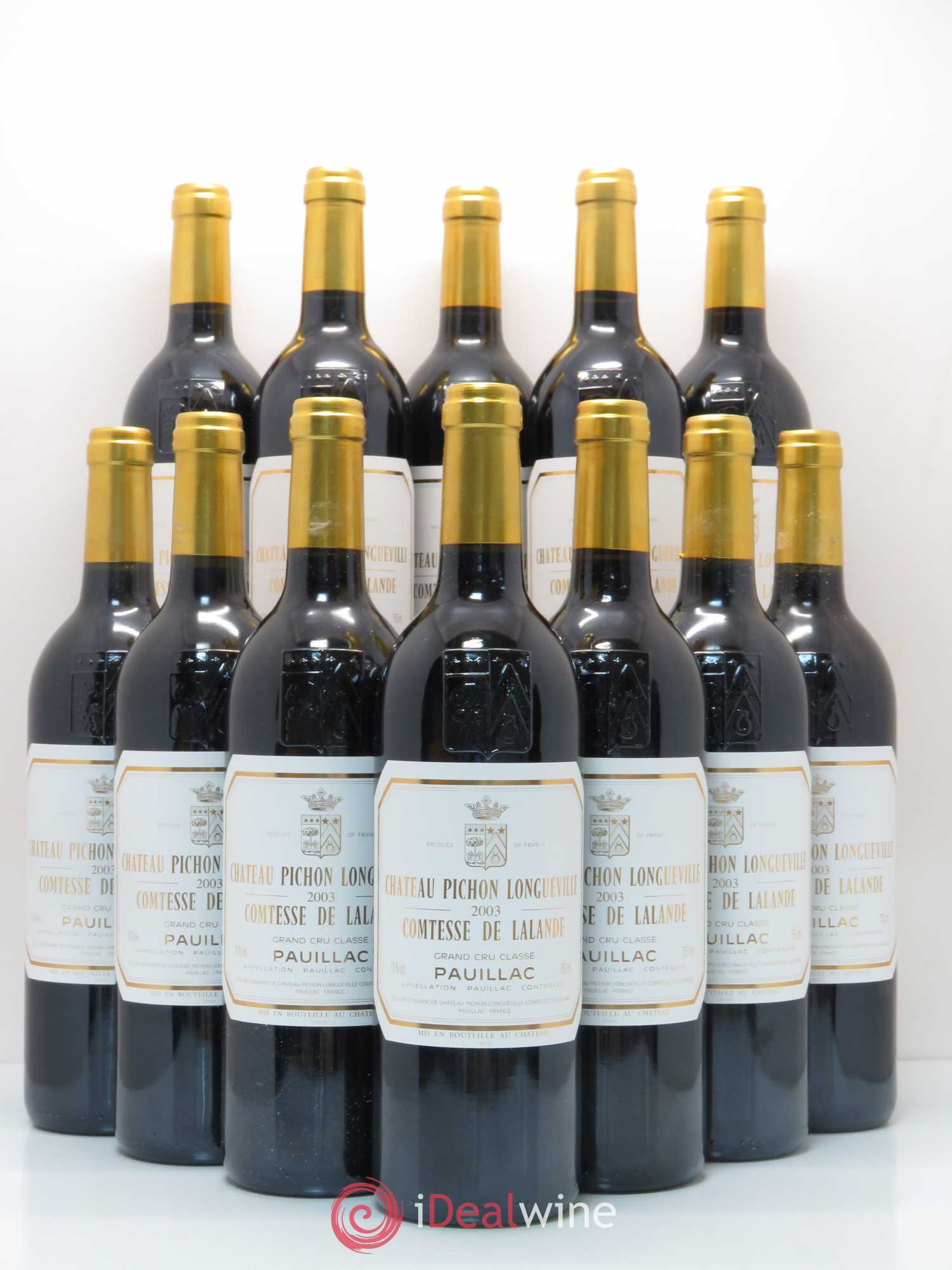 Château Pichon Longueville Comtesse de Lalande 2ème Grand Cru Classé 2003 - Lot de 12 bouteilles - 0