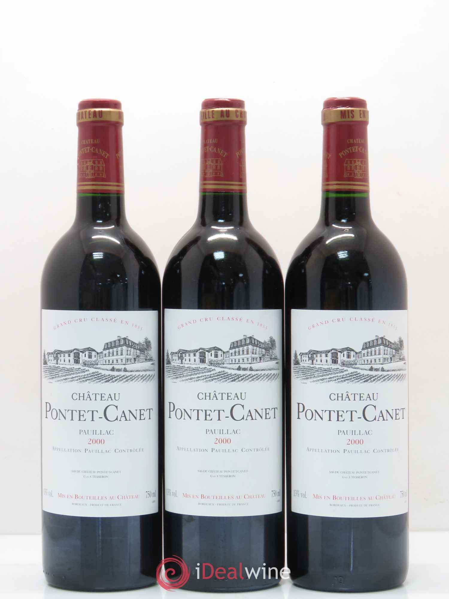 Château Pontet Canet 5ème Grand Cru Classé 2000 - Lot de 12 bouteilles - 3