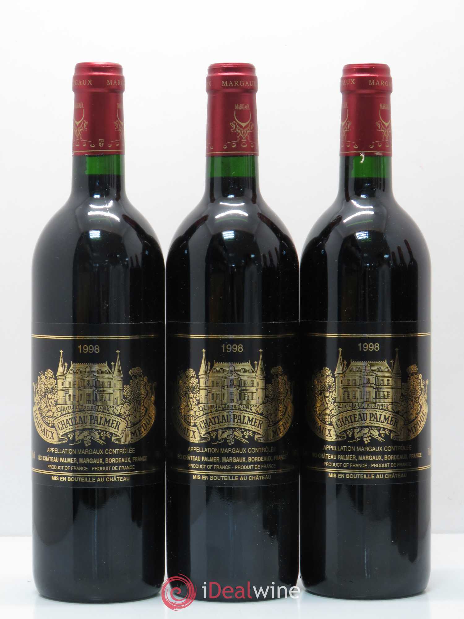 Château Palmer 3ème Grand Cru Classé 1998 - Lot de 6 bouteilles - 3