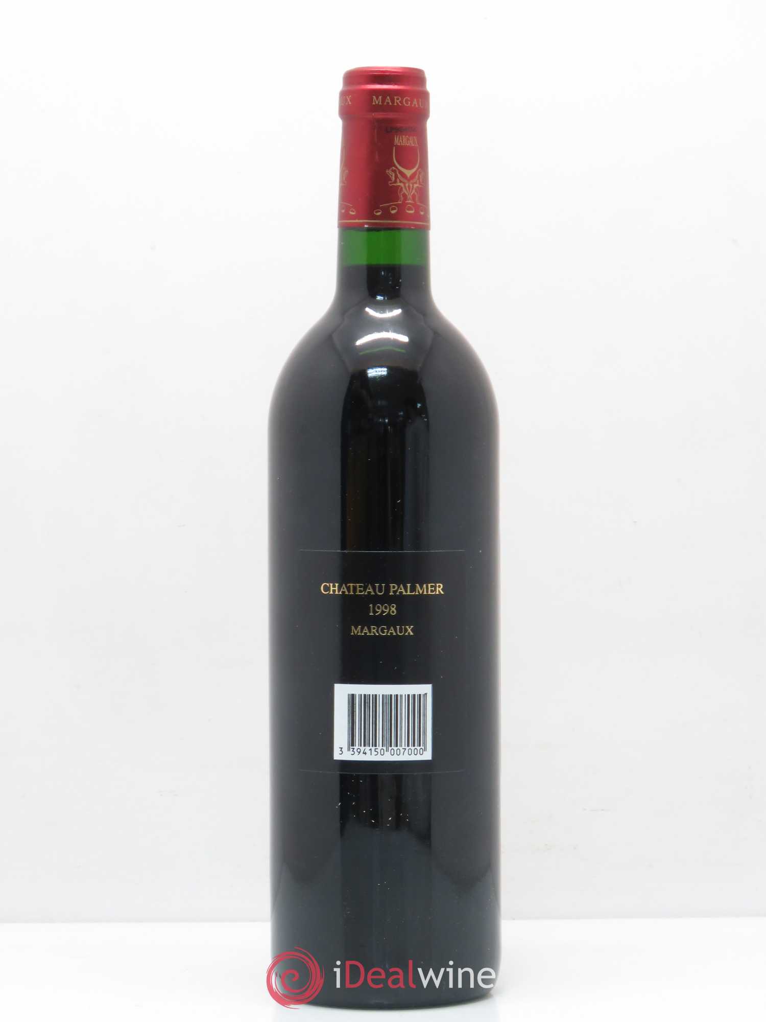 Château Palmer 3ème Grand Cru Classé 1998 - Lot de 1 bouteille - 1