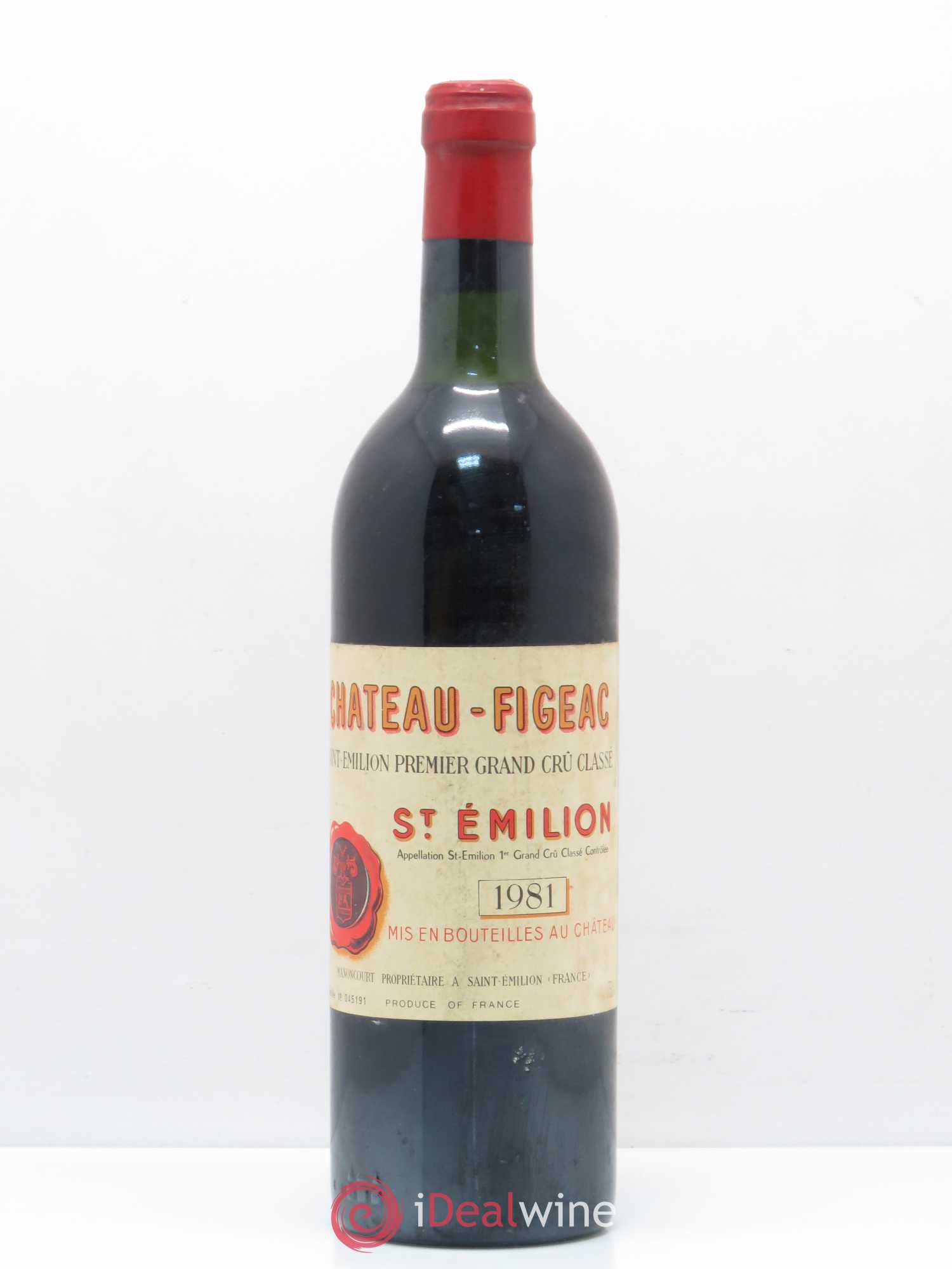 Château Figeac 1er Grand Cru Classé A 1981 - Lot de 1 bouteille - 0