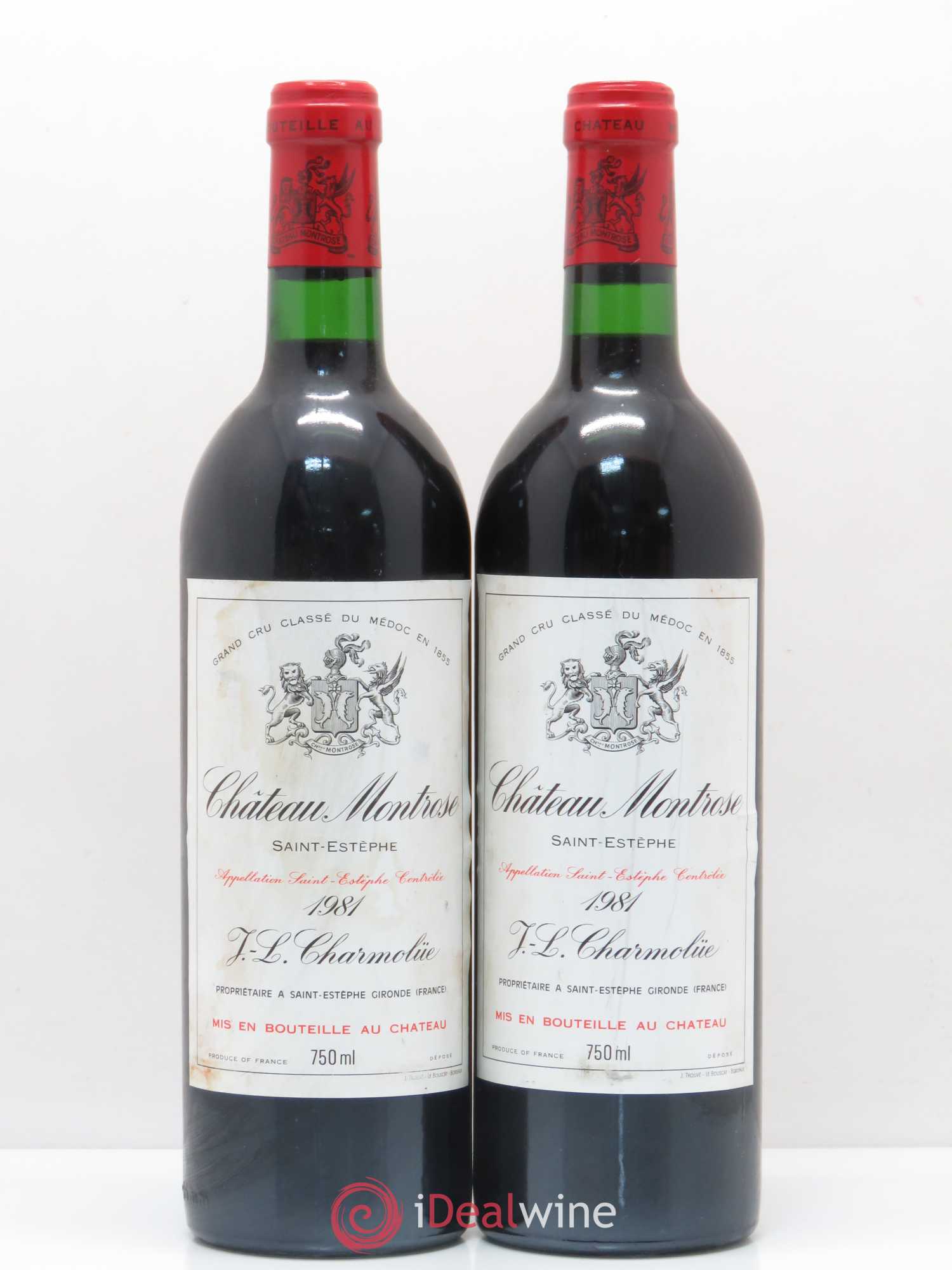 Château Montrose 2ème Grand Cru Classé 1981 - Lot de 2 bouteilles - 0