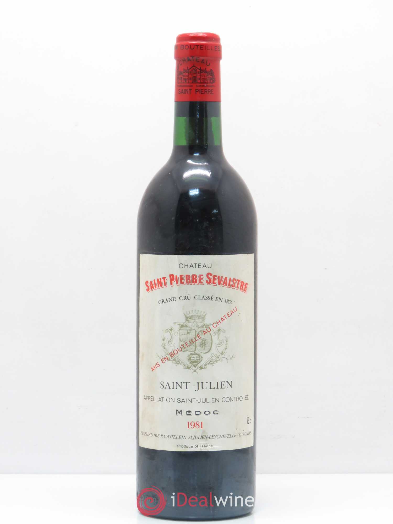 Saint-Julien Château Saint Pierre-Sevaistre 1981 - Posten von 1 Flasche - 0