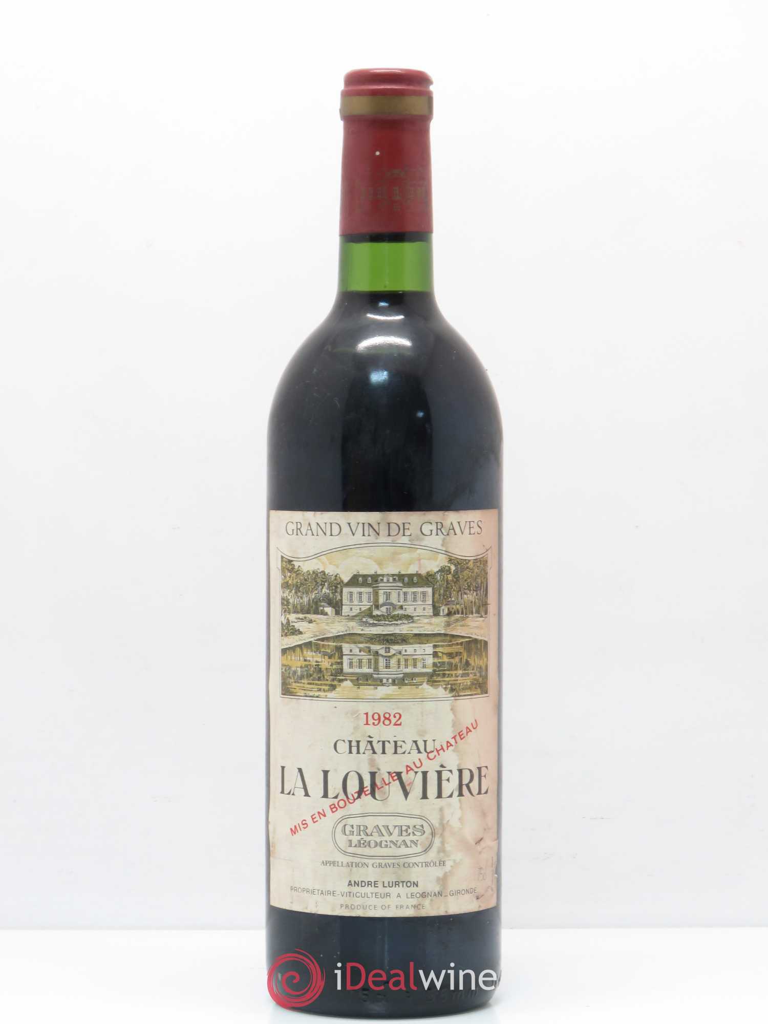 Château la Louvière 1982 - Lot de 1 bouteille - 0