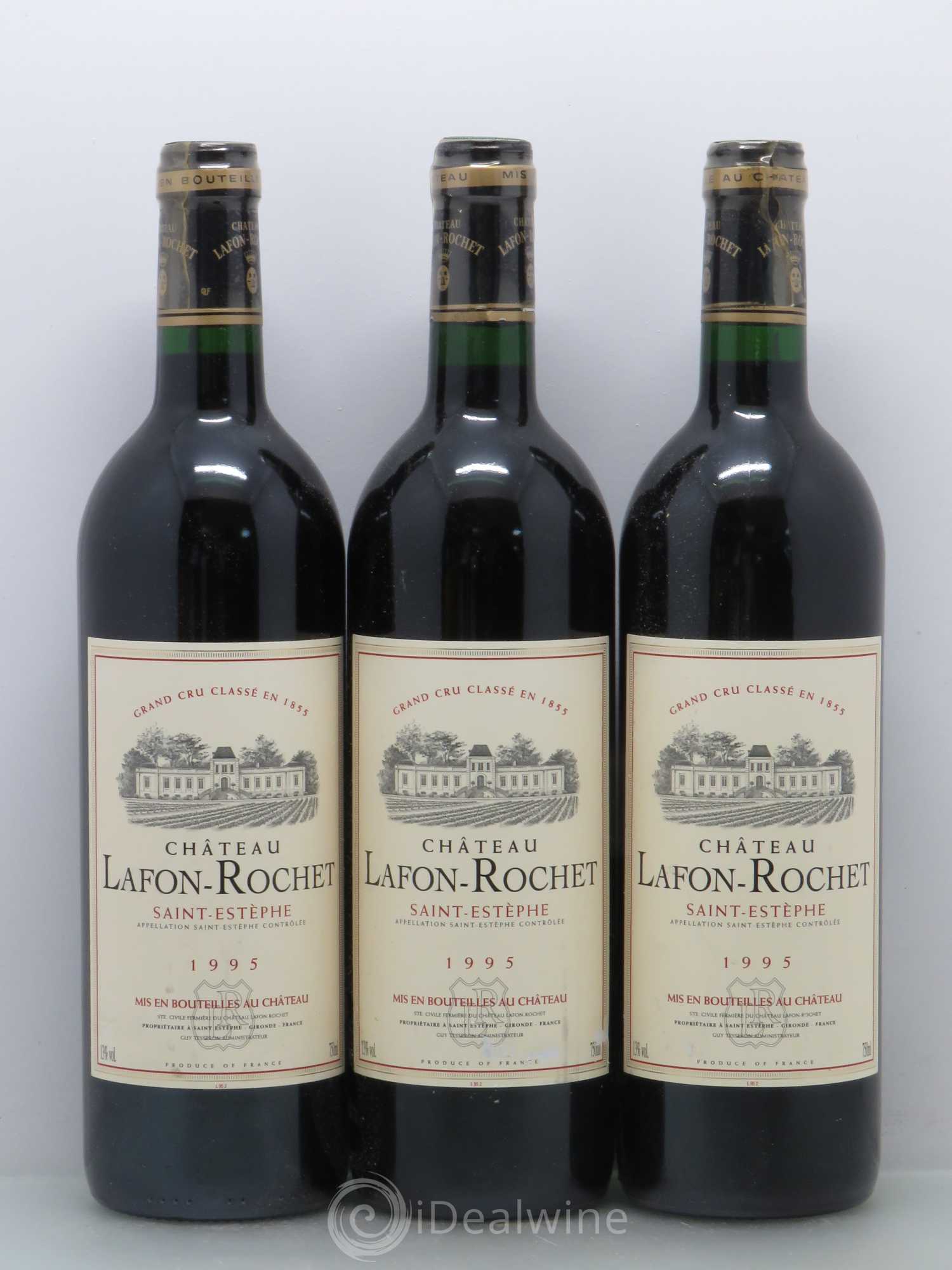 Château Lafon Rochet 4ème Grand Cru Classé 1995 - Lot de 5 bouteilles - 1
