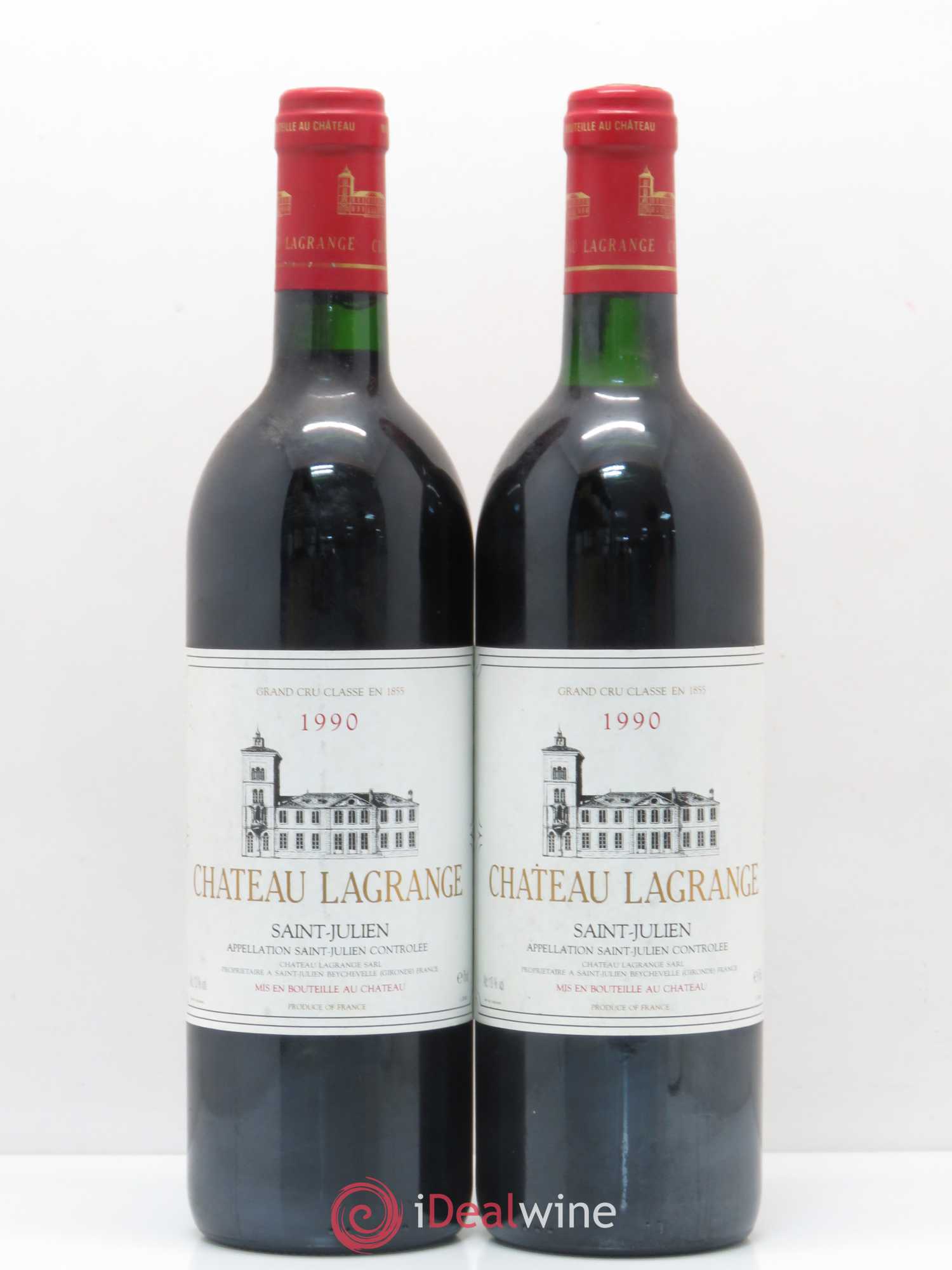 Château Lagrange à Pomerol 1990 - Lot de 2 bouteilles - 0