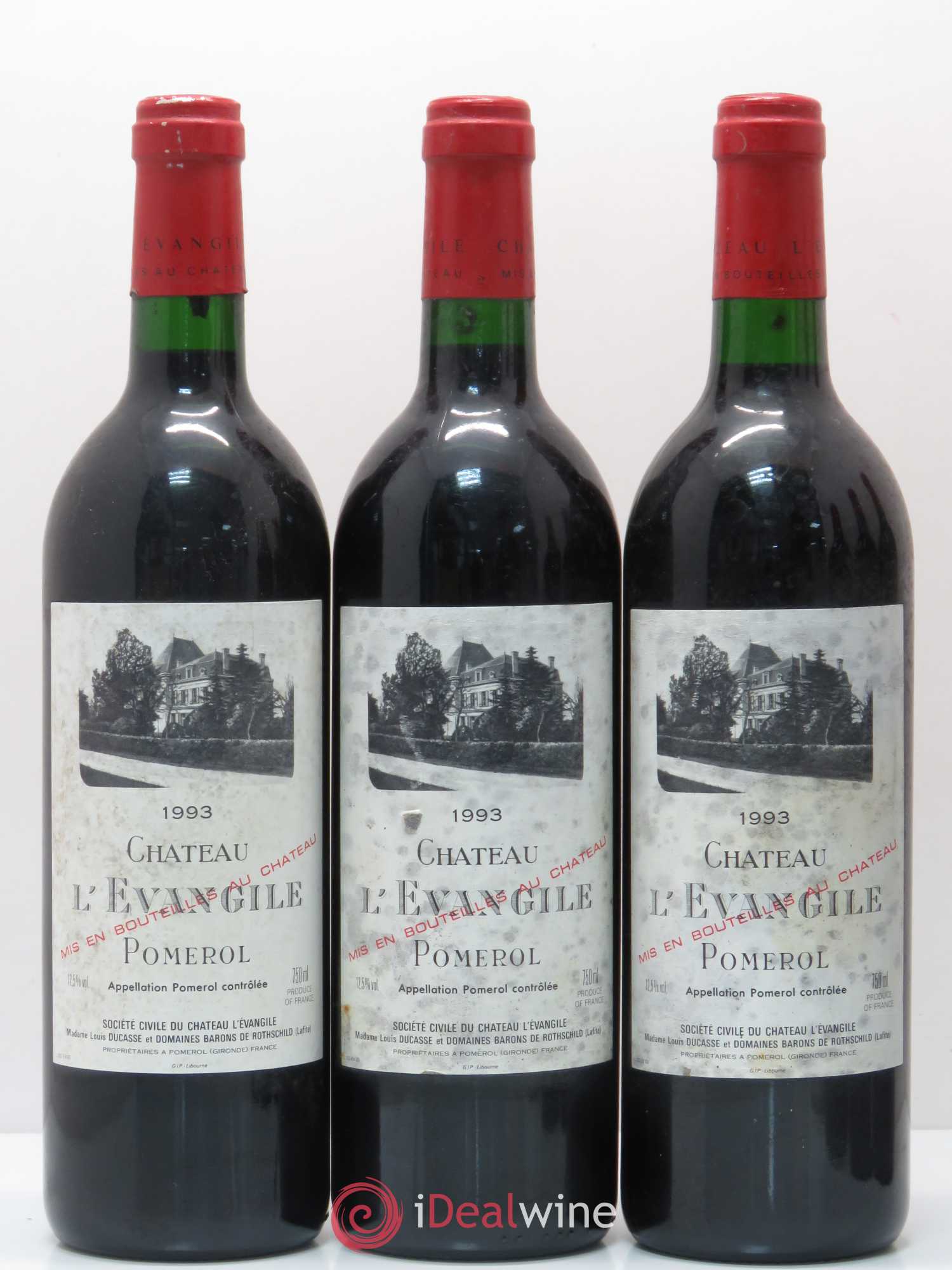 Château l' Évangile 1993 - Lot de 6 bouteilles - 1