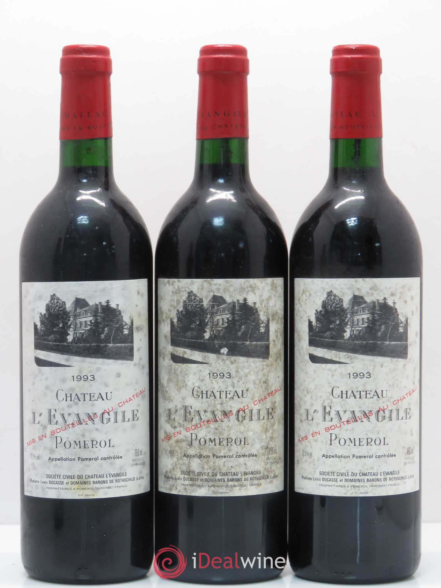 Château l' Évangile 1993 - Lot de 6 bouteilles - 2