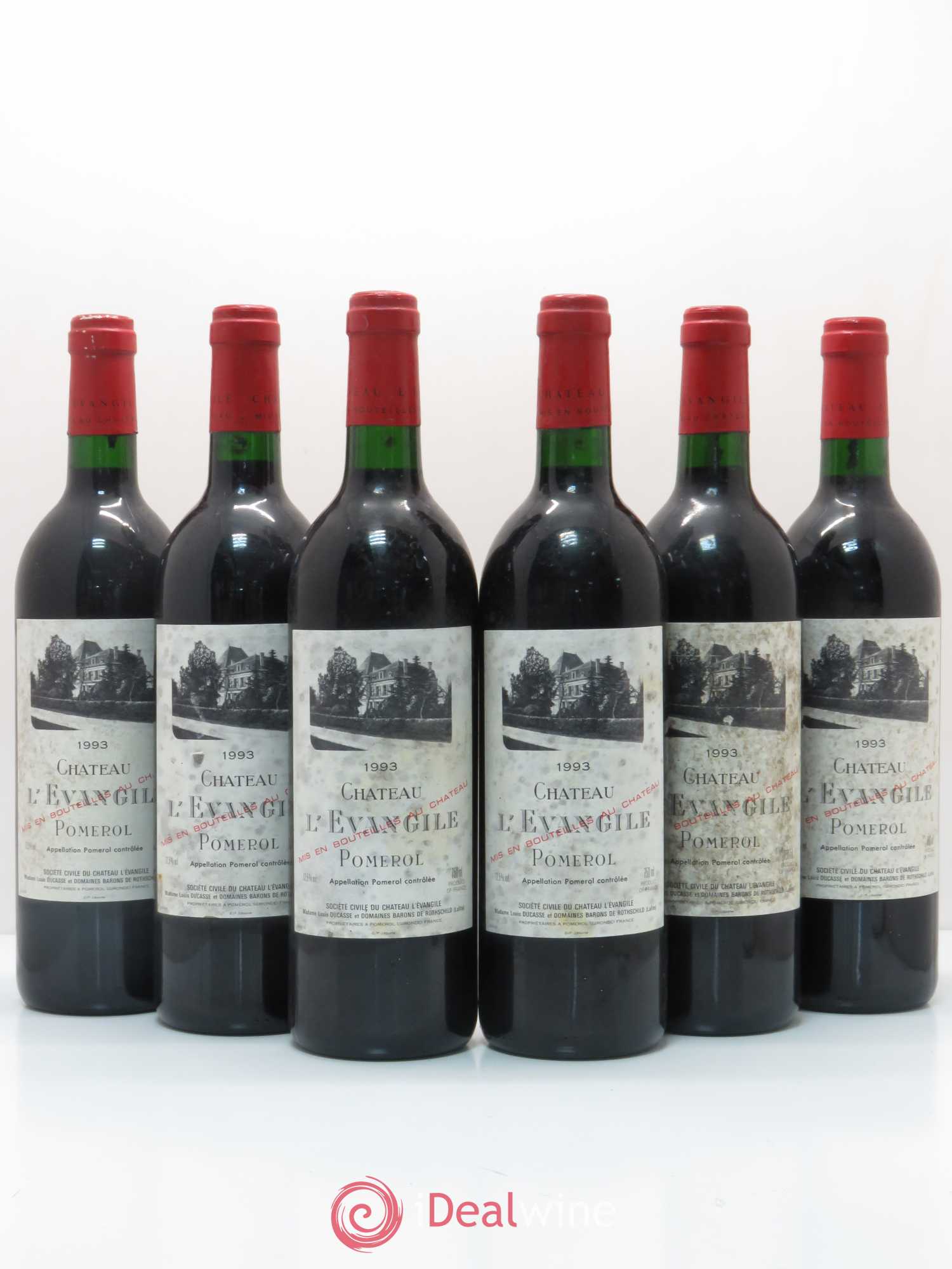 Château l' Évangile 1993 - Lot de 6 bouteilles - 0