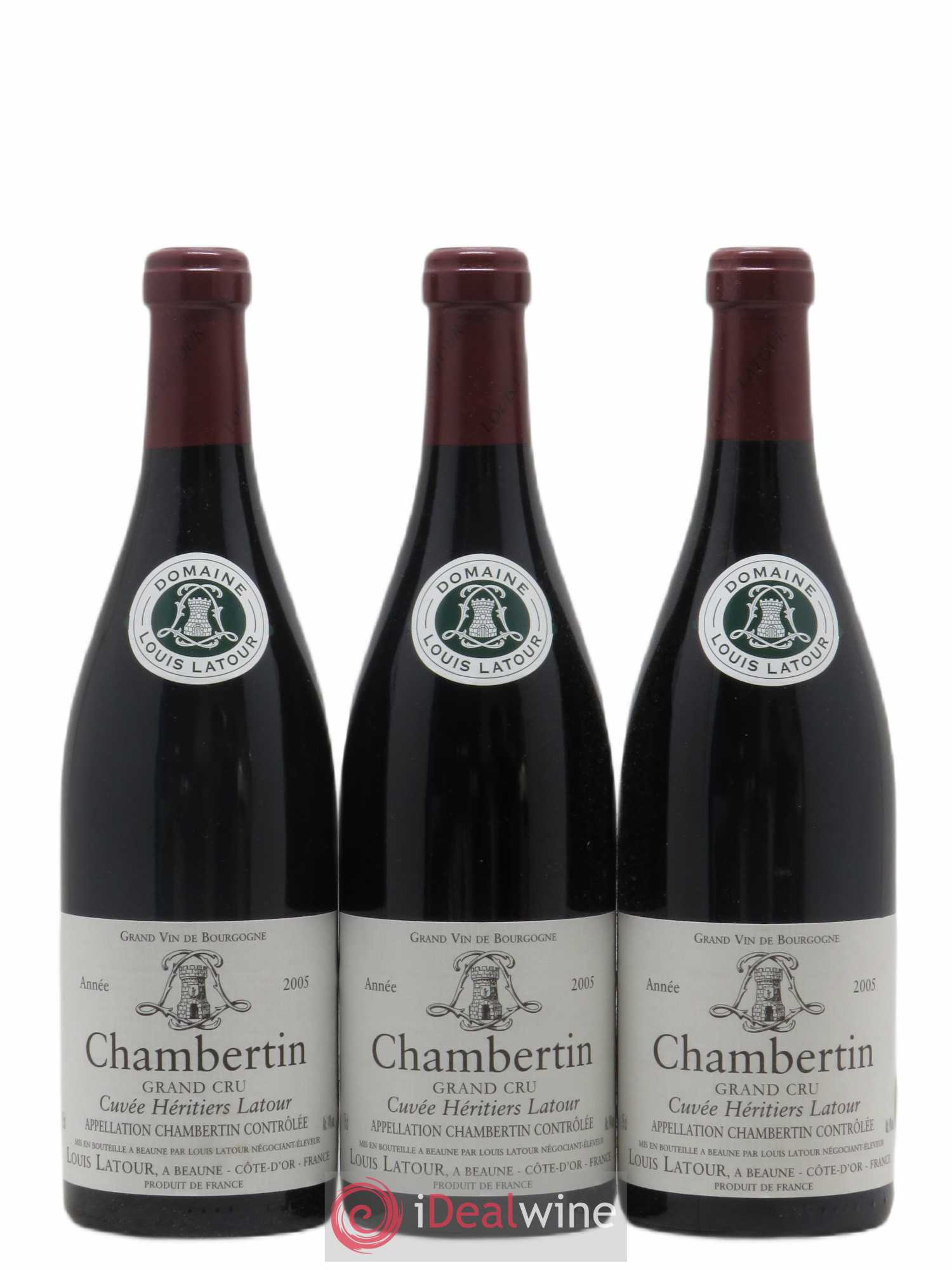 Chambertin Grand Cru Cuvée Héritiers Latour Louis Latour 2005 - Lot de 6 bouteilles - 3