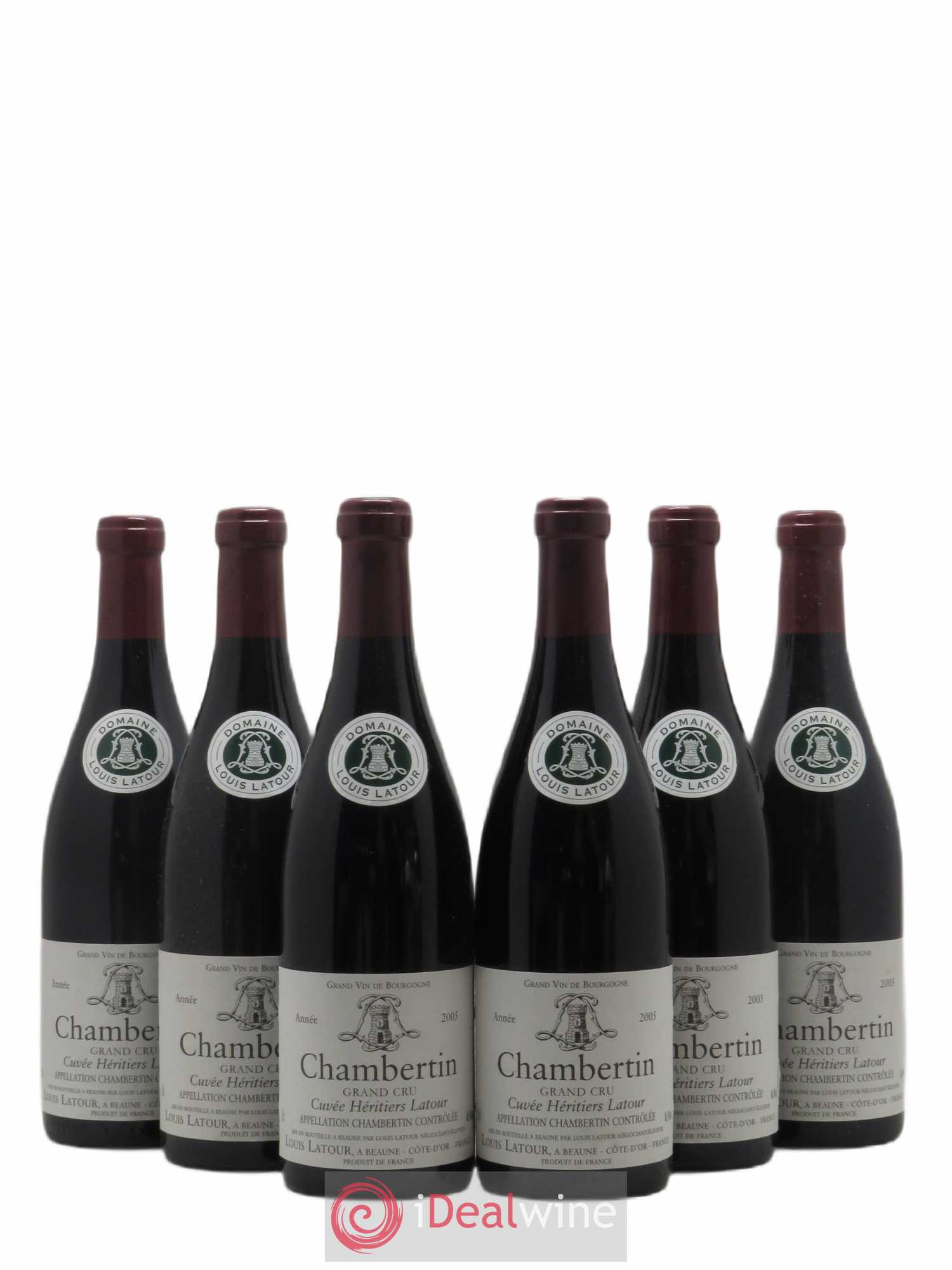 Chambertin Grand Cru Cuvée Héritiers Latour Louis Latour 2005 - Lot de 6 bouteilles - 0