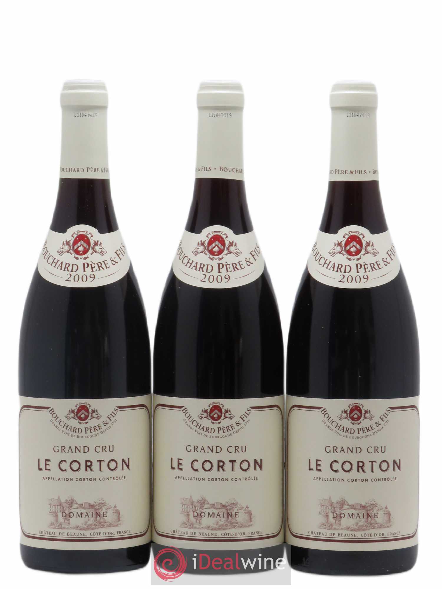 Corton Grand Cru Le Corton Bouchard Père & Fils 2009 - Lot de 6 bouteilles - 1