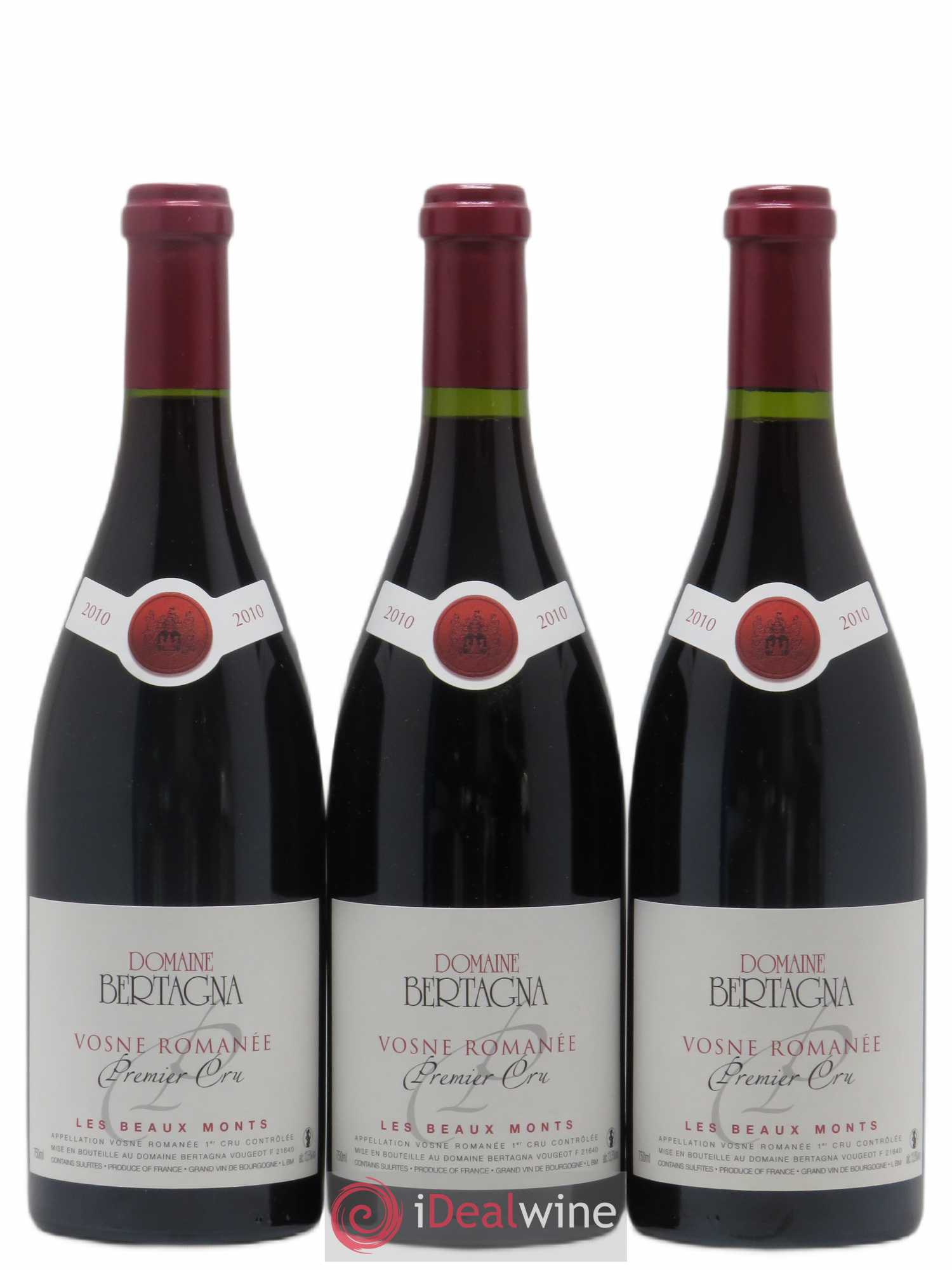Vosne-Romanée 1er Cru Les Beaux-Monts Bertagna 2010 - Lot de 3 bouteilles - 0