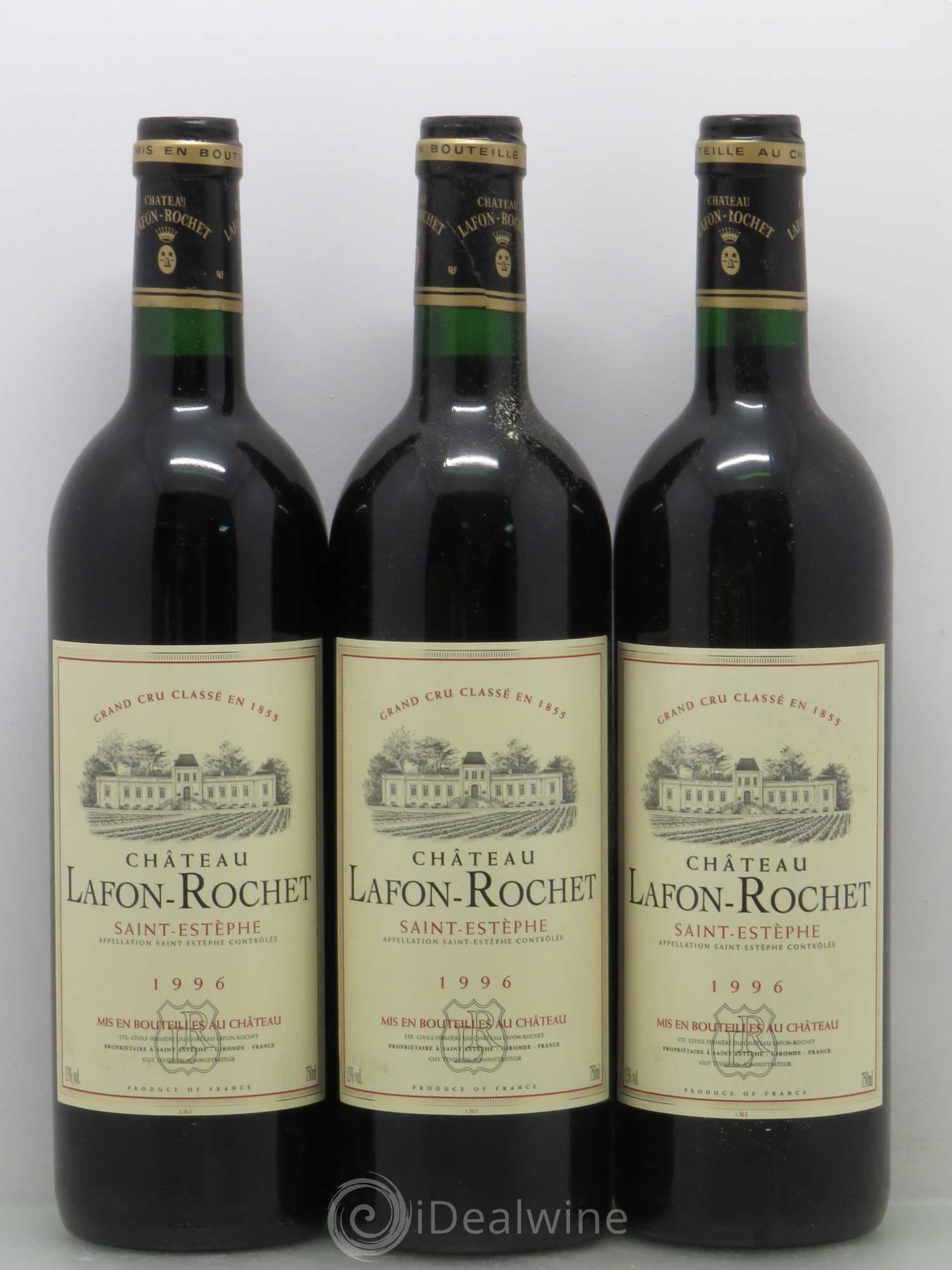 Château Lafon Rochet 4ème Grand Cru Classé 1996 - Lot de 12 bouteilles - 2