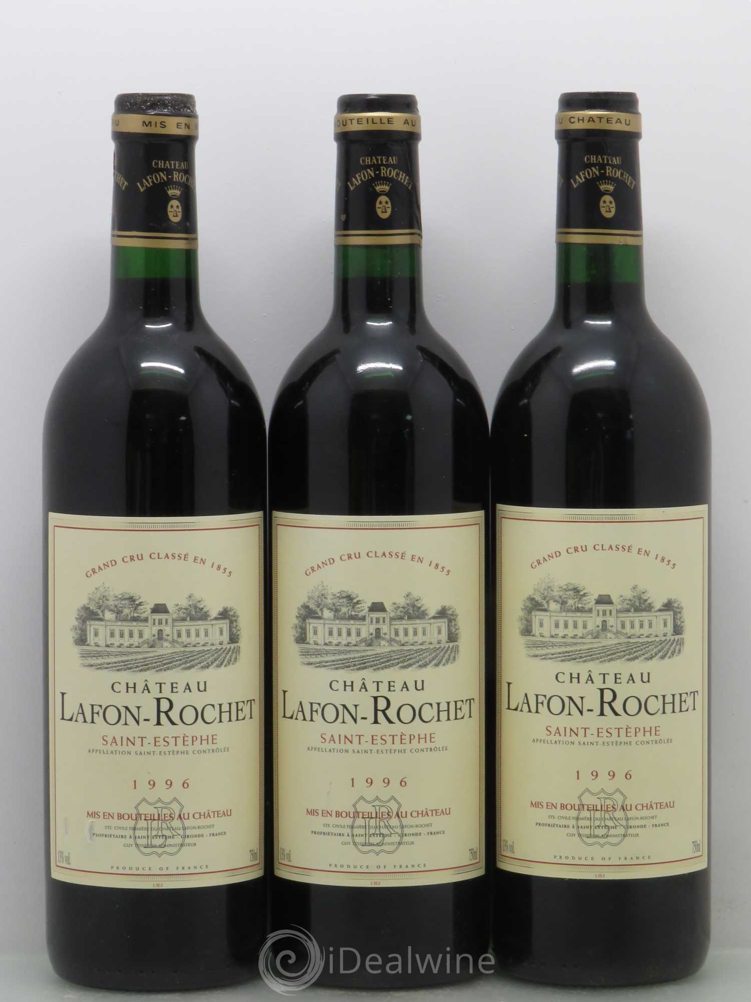 Château Lafon Rochet 4ème Grand Cru Classé 1996 - Lot de 12 bouteilles - 4