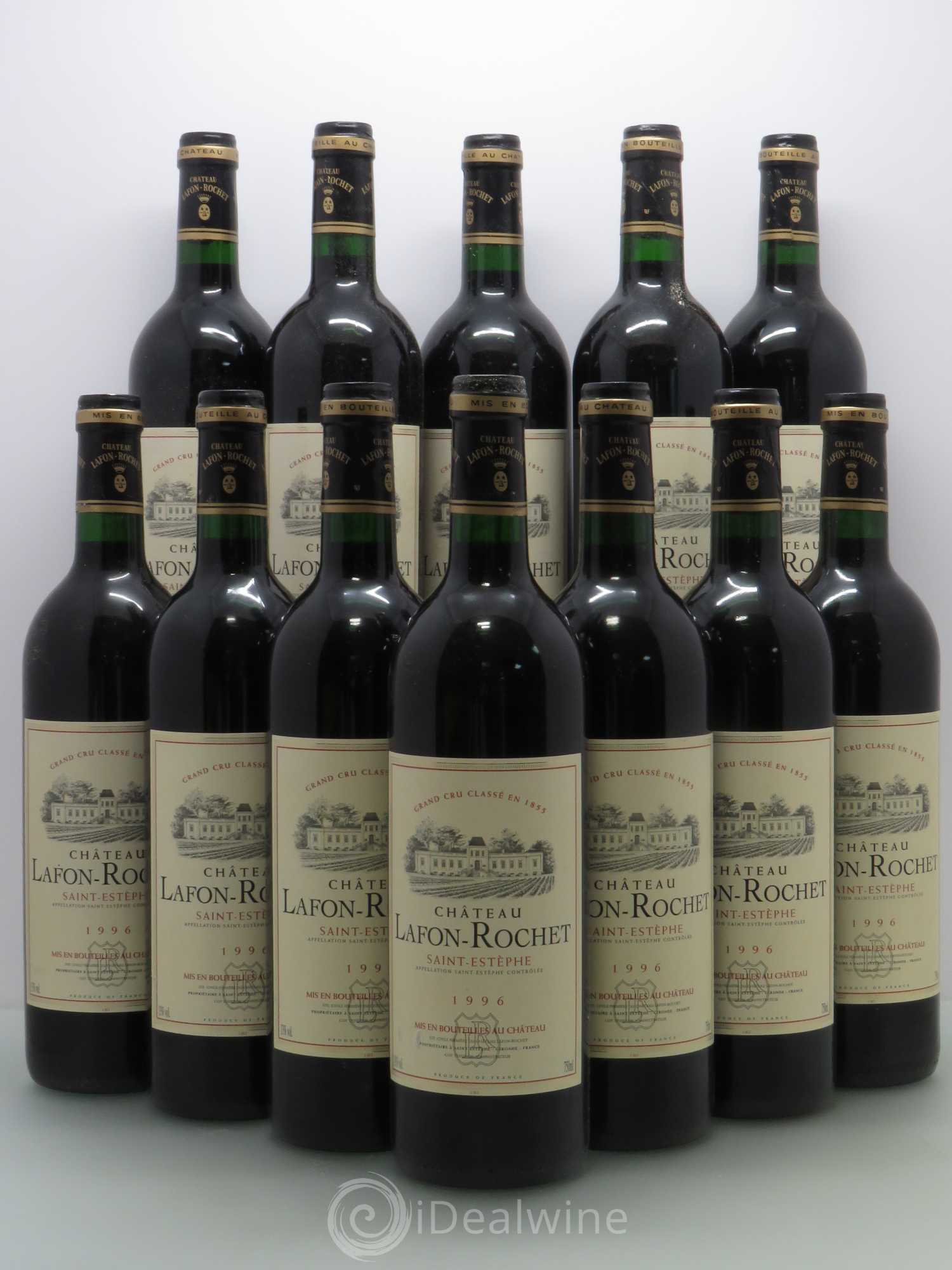 Château Lafon Rochet 4ème Grand Cru Classé 1996 - Lot de 12 bouteilles - 0