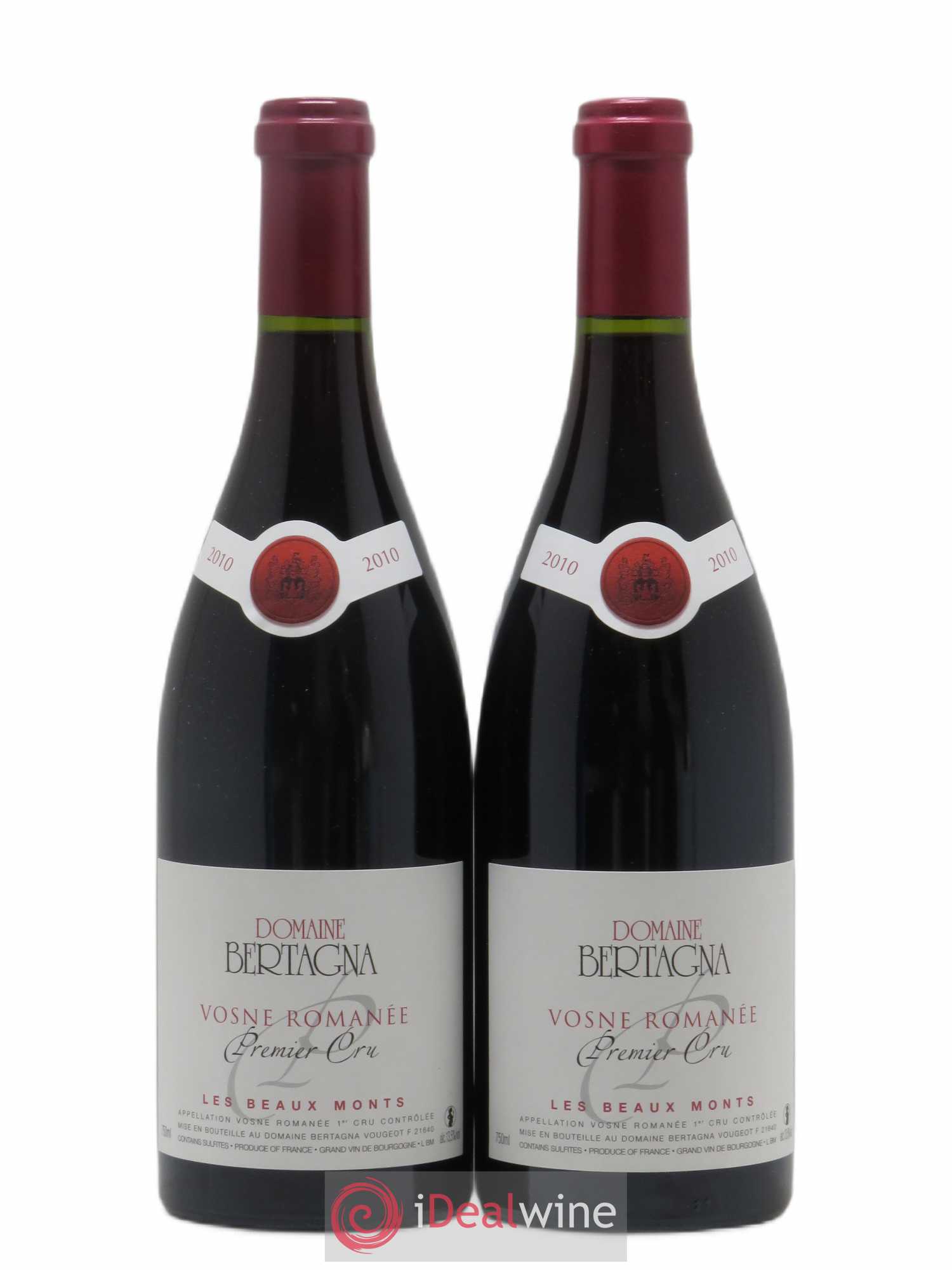 Vosne-Romanée 1er Cru Les Beaux-Monts Bertagna 2010 - Lot de 2 bouteilles - 0