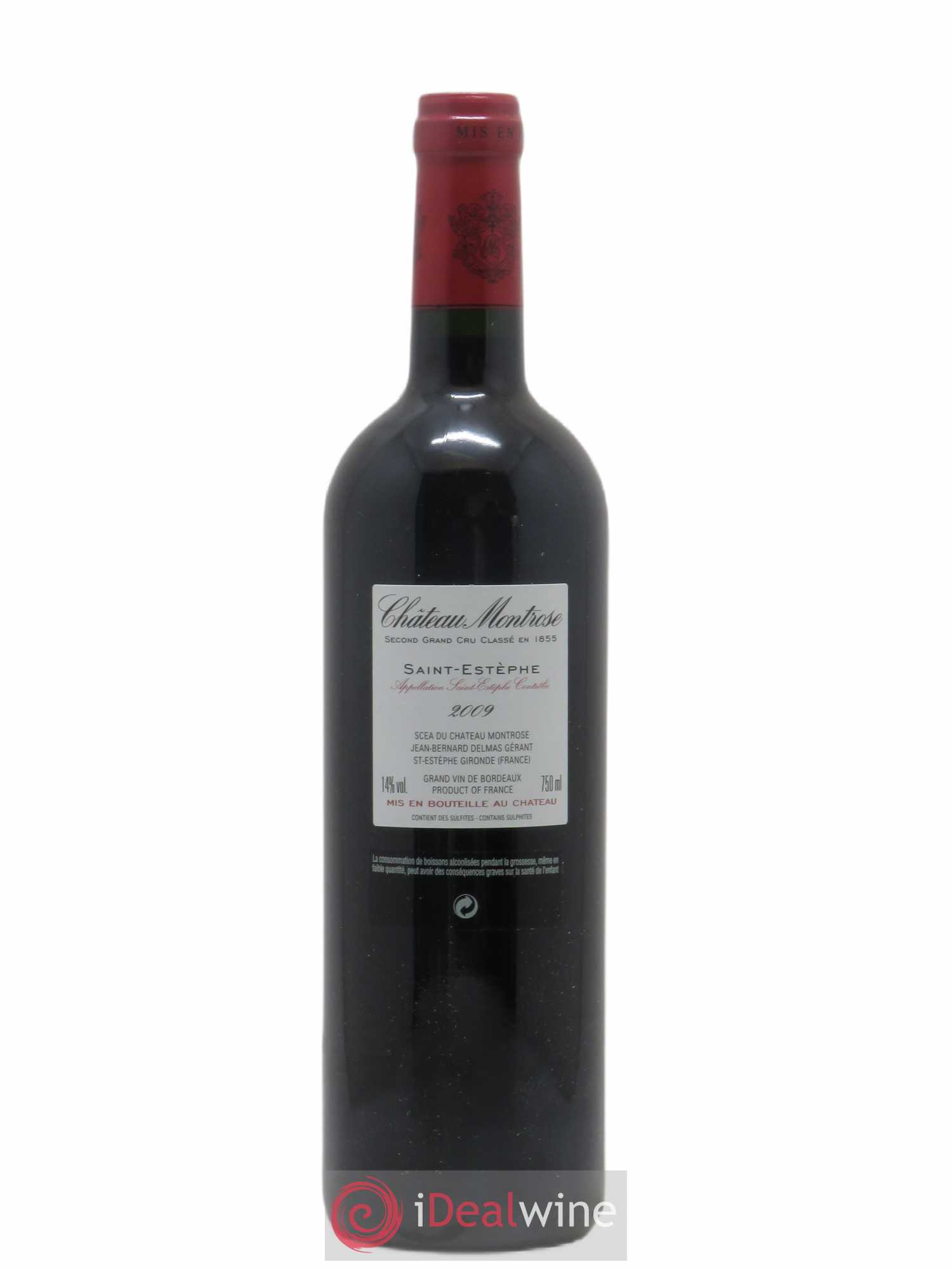 Château Montrose 2ème Grand Cru Classé 2009 - Lot de 1 bouteille - 1