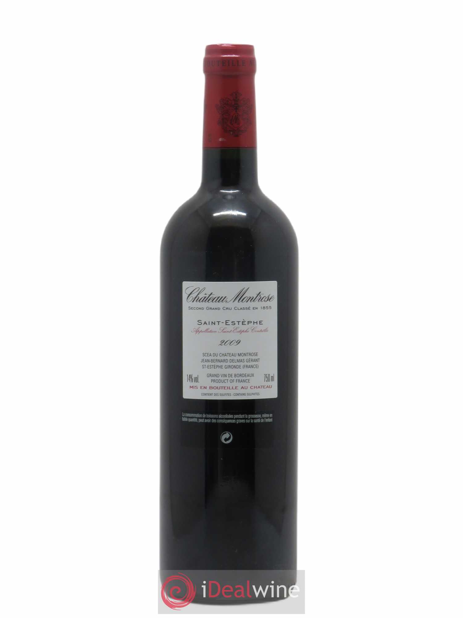 Château Montrose 2ème Grand Cru Classé 2009 - Lot de 1 bouteille - 1
