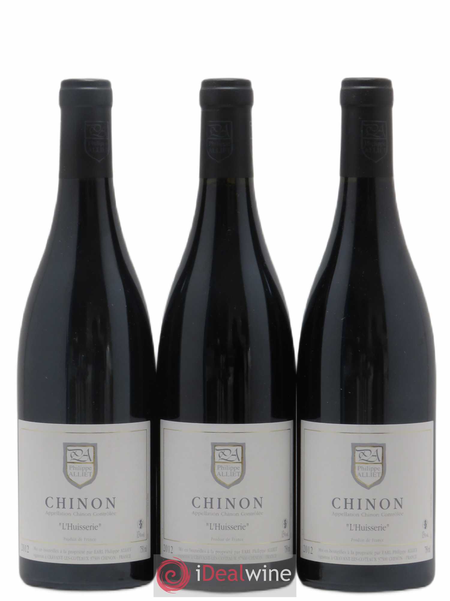 Chinon L'Huisserie Philippe Alliet 2012 - Lot de 3 bouteilles - 0