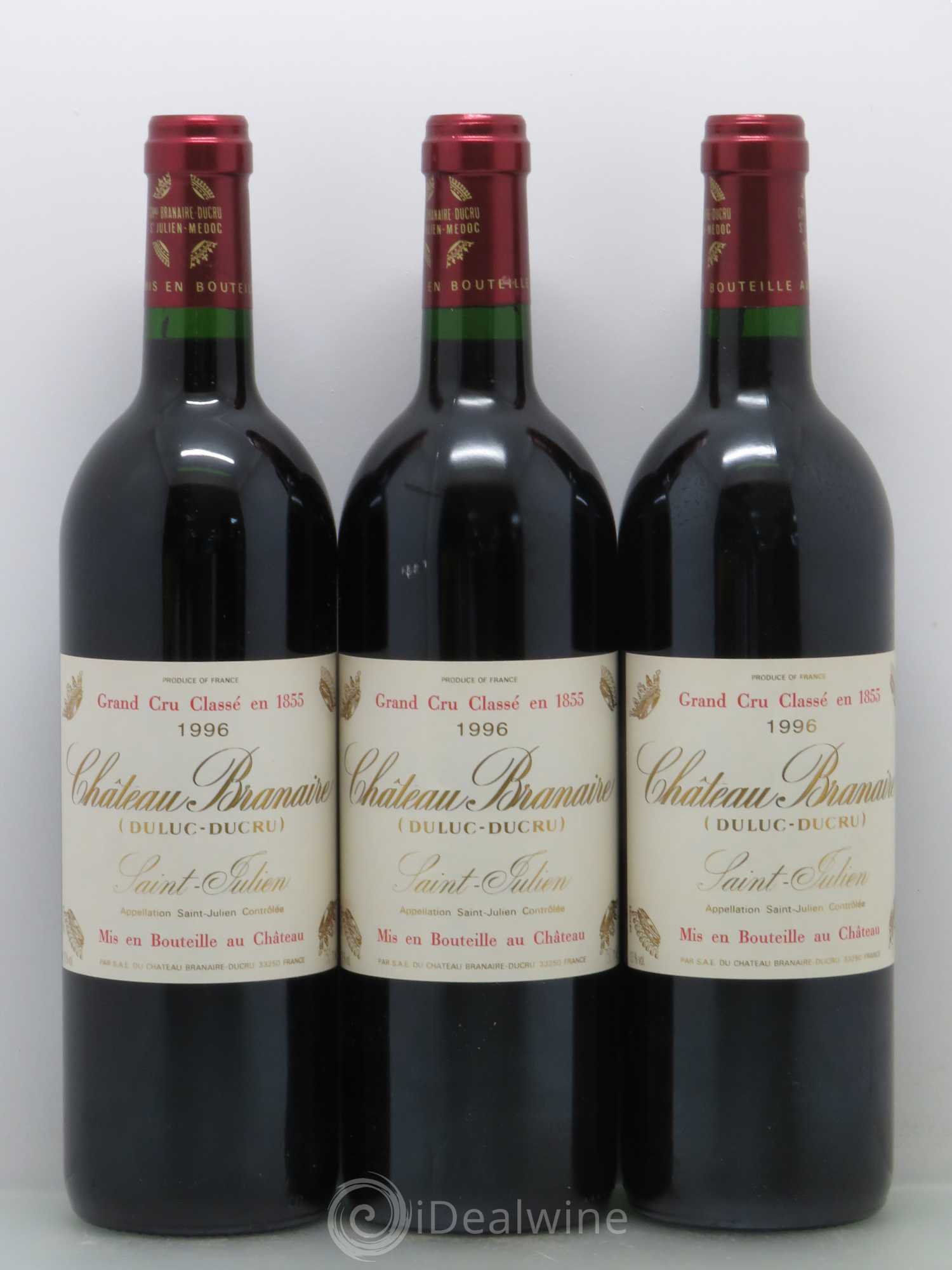 Château Branaire Ducru 4ème Grand Cru Classé 1996 - Lot de 12 bouteilles - 2