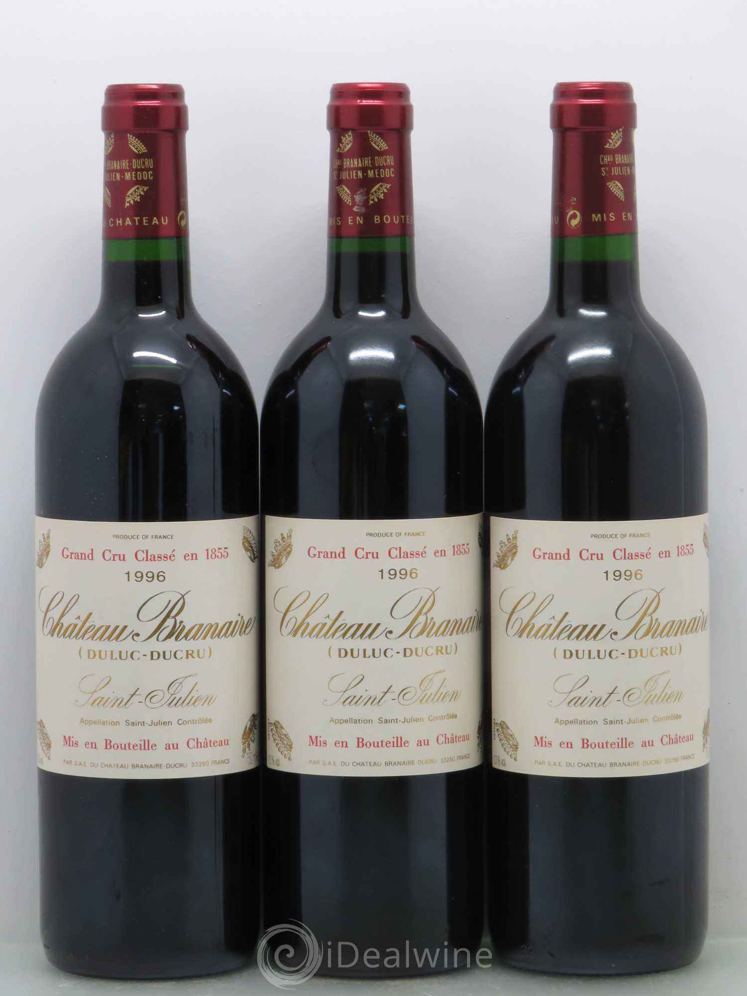 Château Branaire Ducru 4ème Grand Cru Classé 1996 - Lot de 12 bouteilles - 3