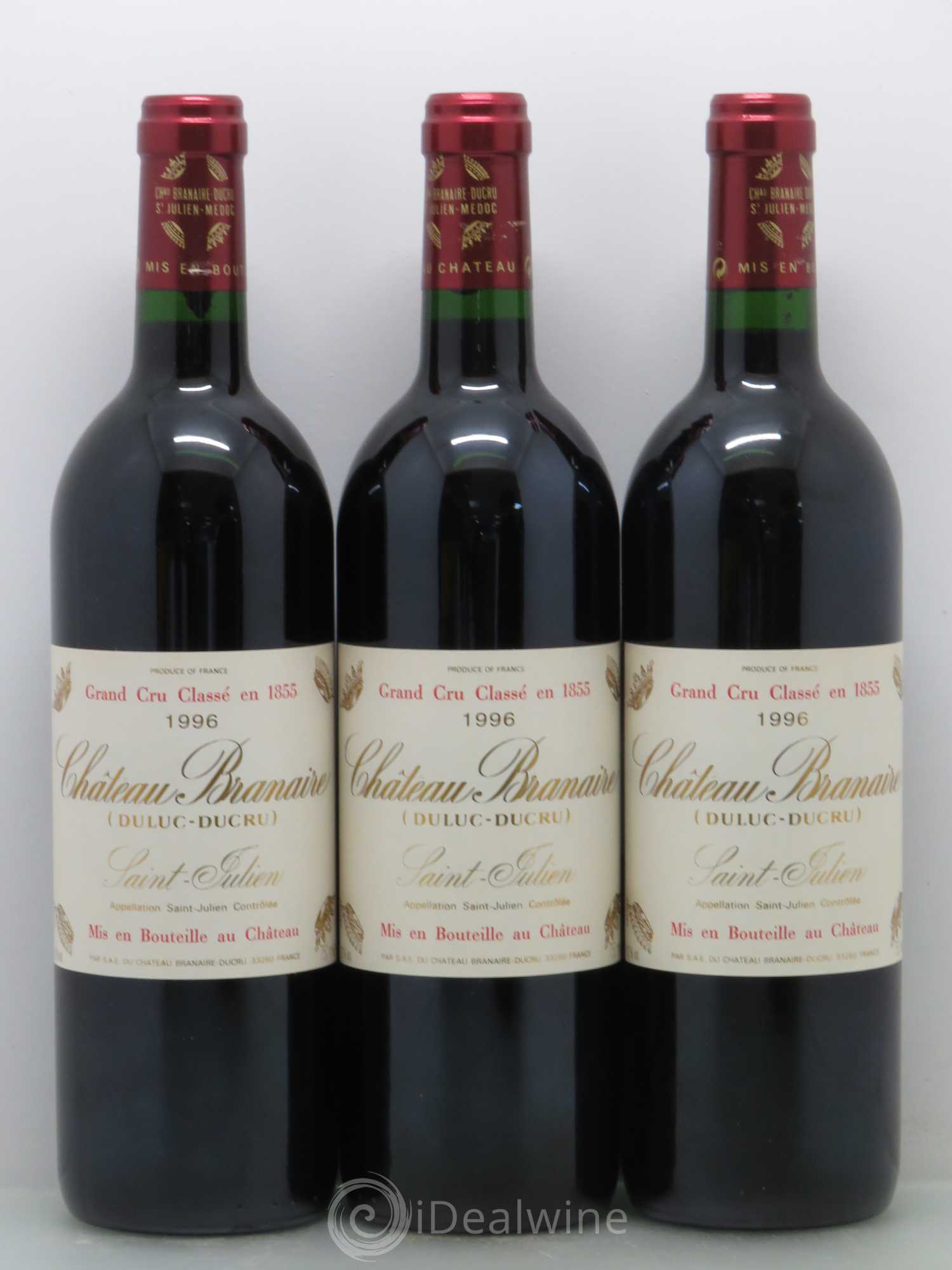 Château Branaire Ducru 4ème Grand Cru Classé 1996 - Lot de 12 bouteilles - 4