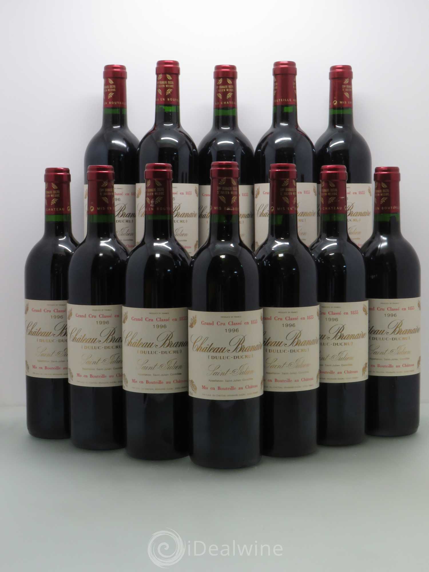 Château Branaire Ducru 4ème Grand Cru Classé 1996 - Lot de 12 bouteilles - 0