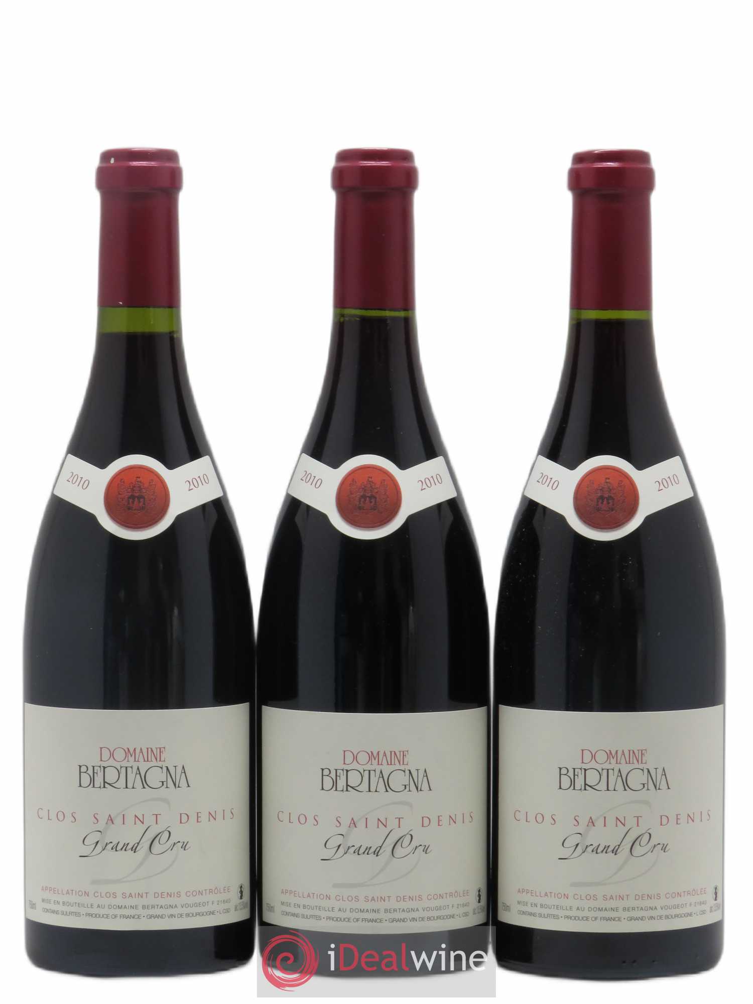 Clos Saint-Denis Grand Cru Bertagna 2010 - Lot de 3 bouteilles - 0