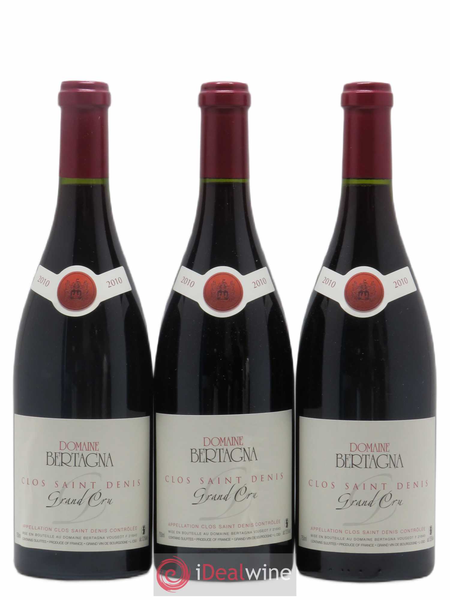Clos Saint-Denis Grand Cru Bertagna 2010 - Lot de 3 bouteilles - 0