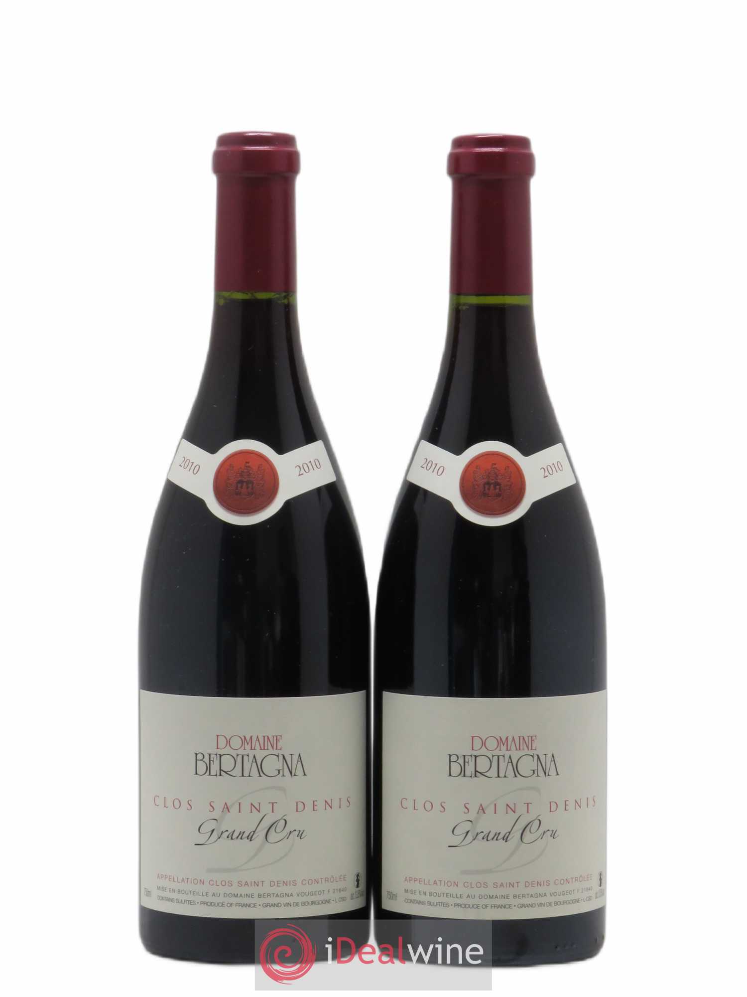 Clos Saint-Denis Grand Cru Bertagna 2010 - Lot de 2 bouteilles - 0