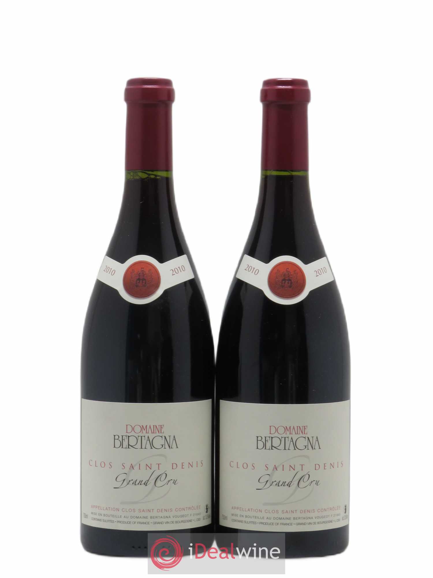 Clos Saint-Denis Grand Cru Bertagna 2010 - Lot de 2 bouteilles - 0