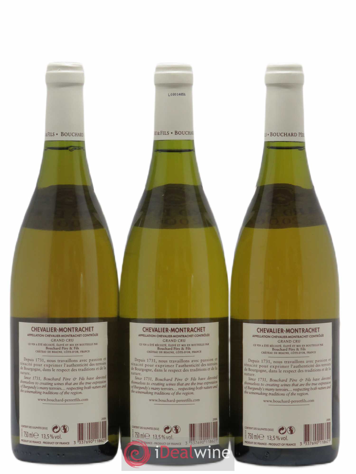 Chevalier-Montrachet Grand Cru Bouchard Père & Fils 2006 - Lot de 3 bouteilles - 1
