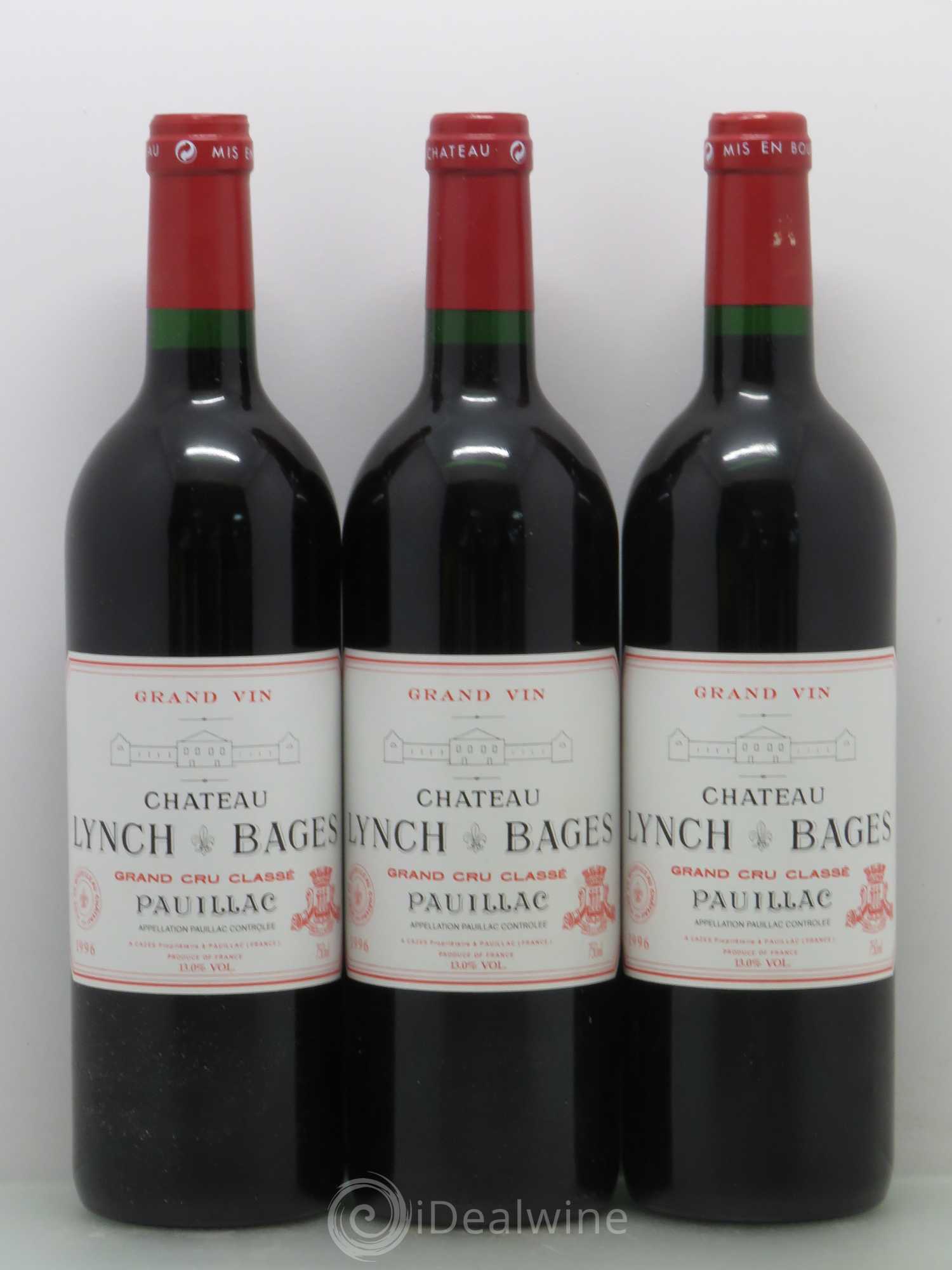Château Lynch Bages 5ème Grand Cru Classé 1996 - Lot de 12 bouteilles - 3