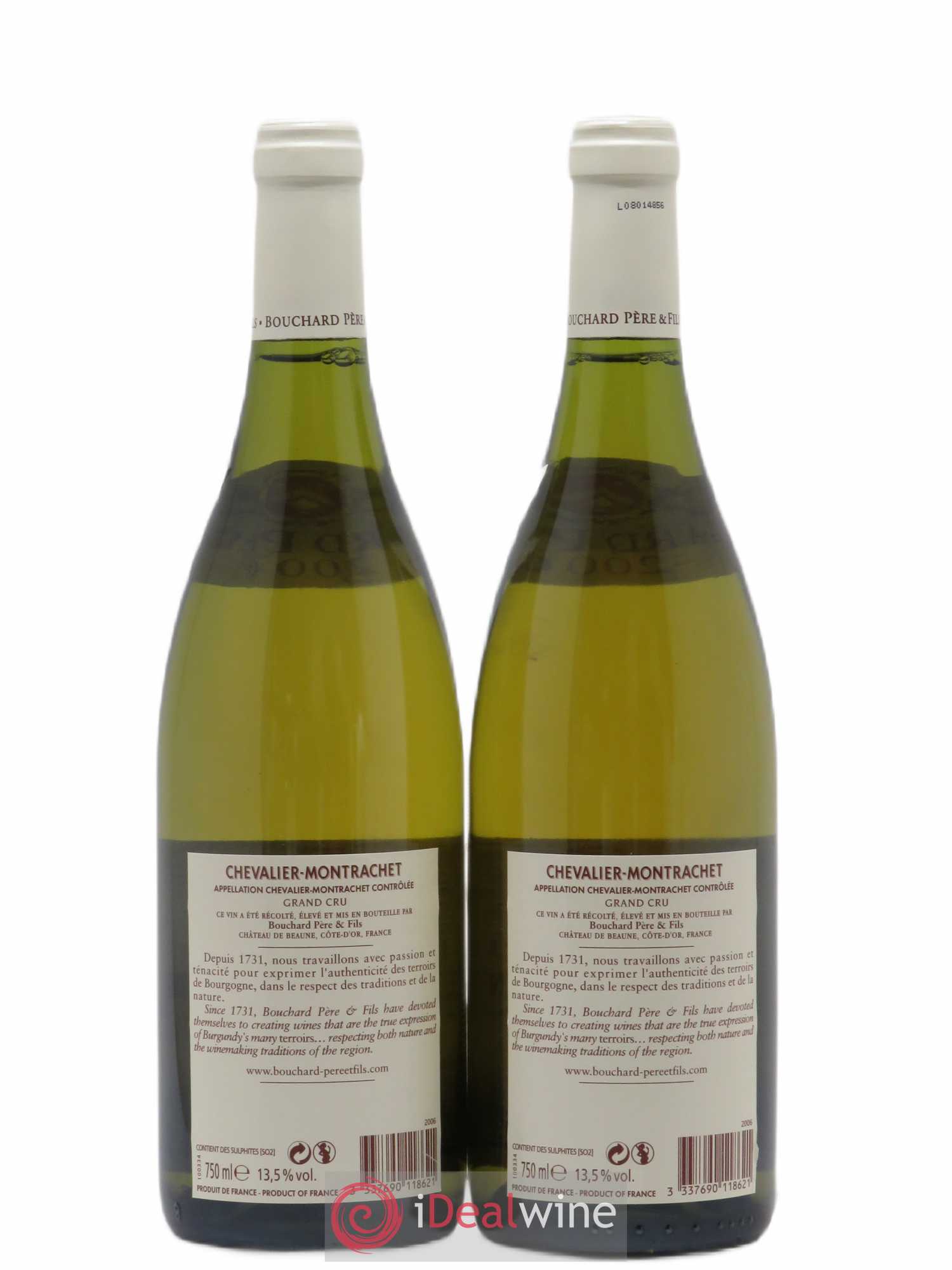 Chevalier-Montrachet Grand Cru Bouchard Père & Fils 2006 - Lot de 2 bouteilles - 1