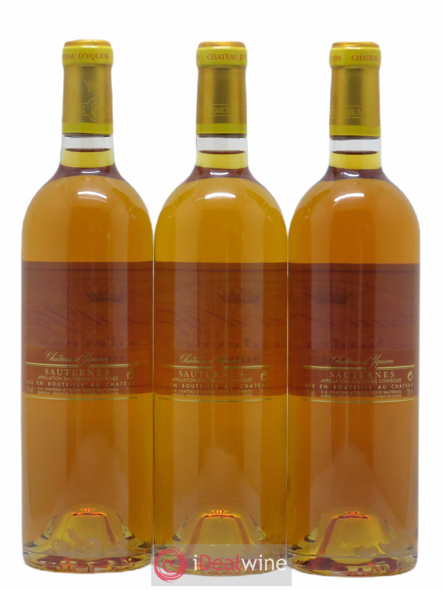 Château d' Yquem 1er Cru Classé Supérieur 2003 - Lotto di 3 bottiglie - 1