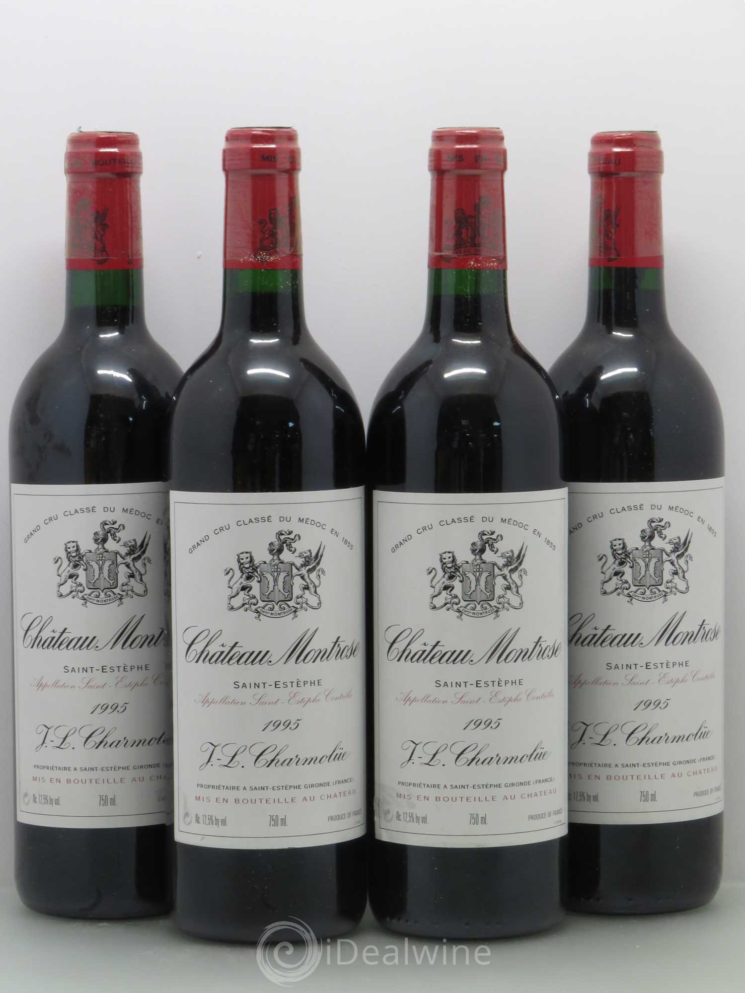 Château Montrose 2ème Grand Cru Classé 1995 - Lot de 4 bouteilles - 0