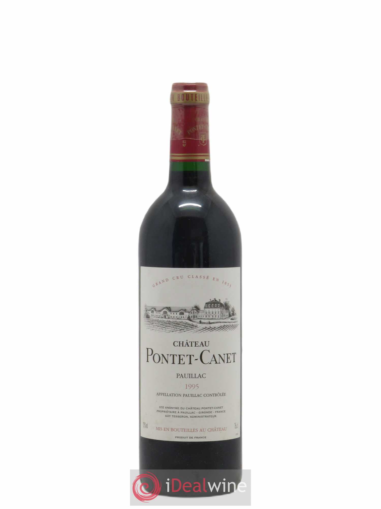 Château Pontet Canet 5ème Grand Cru Classé 1995 - Lot de 1 bouteille - 0