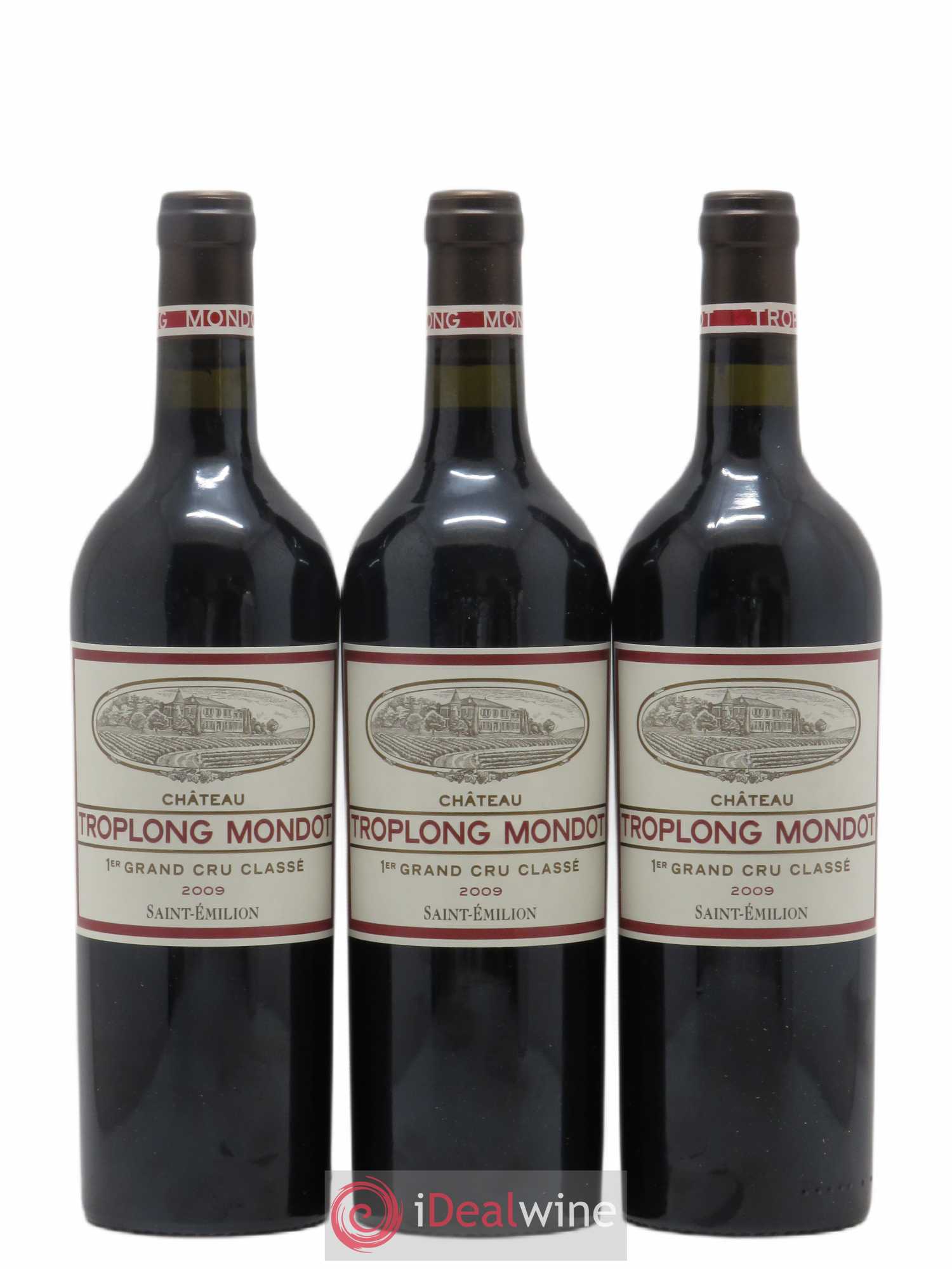 Château Troplong Mondot 1er Grand Cru Classé B 2009 - Lot de 6 bouteilles - 1