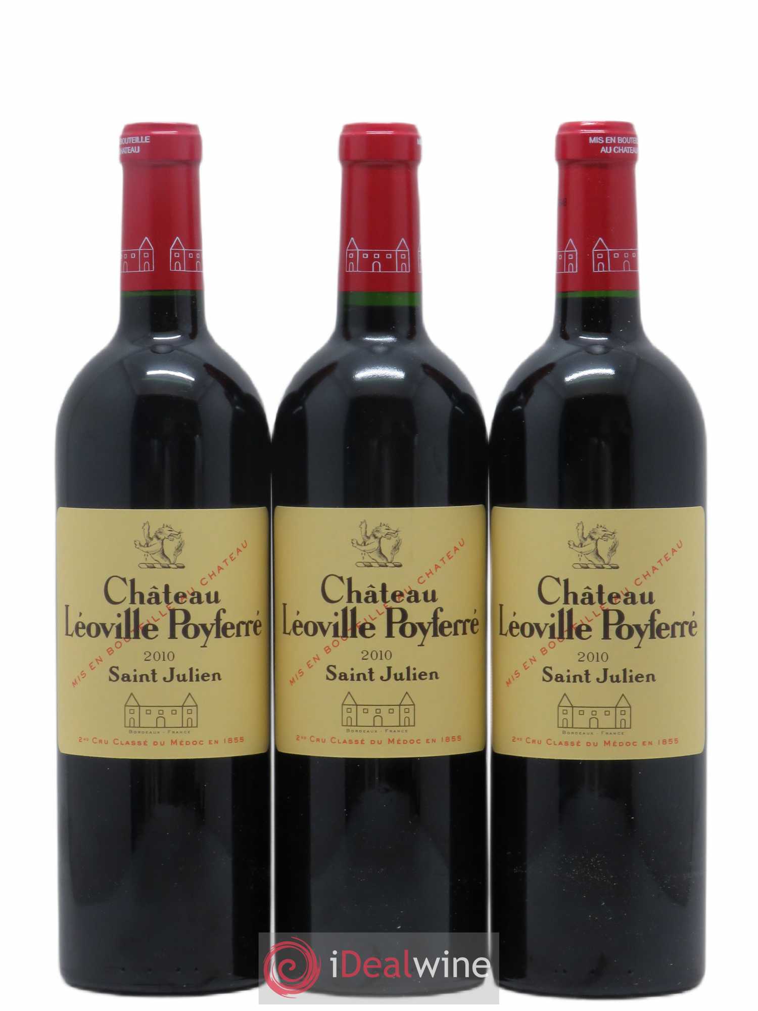 Château Léoville Poyferré 2ème Grand Cru Classé 2010 - Lot de 12 bouteilles - 1