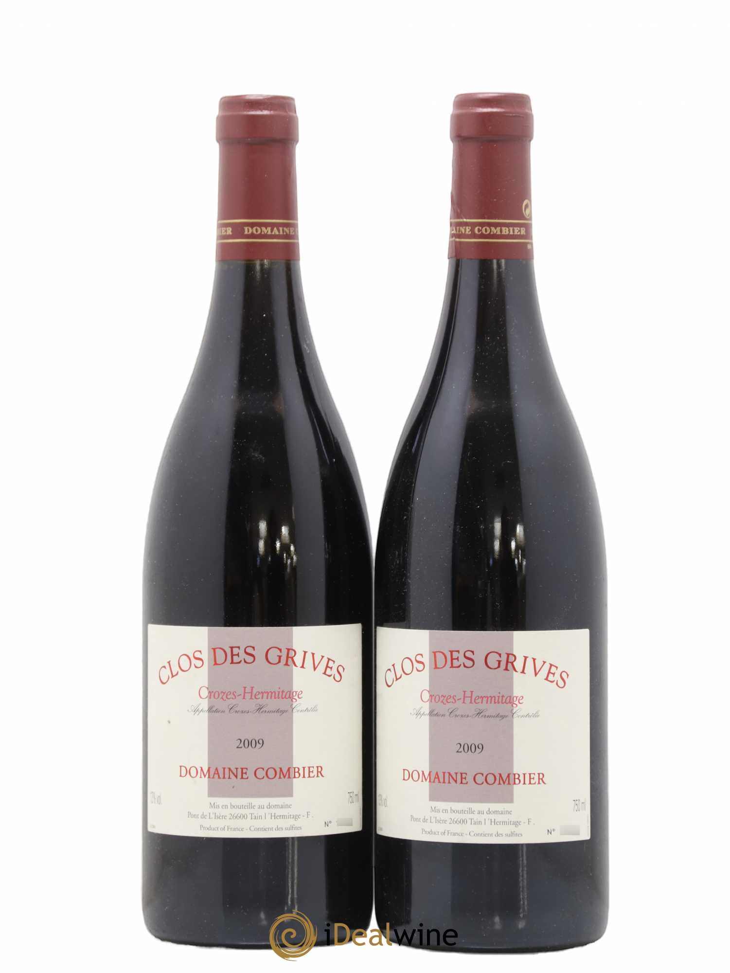 Crozes-Hermitage Clos des Grives Combier 2009 - Lot de 2 bouteilles - 0