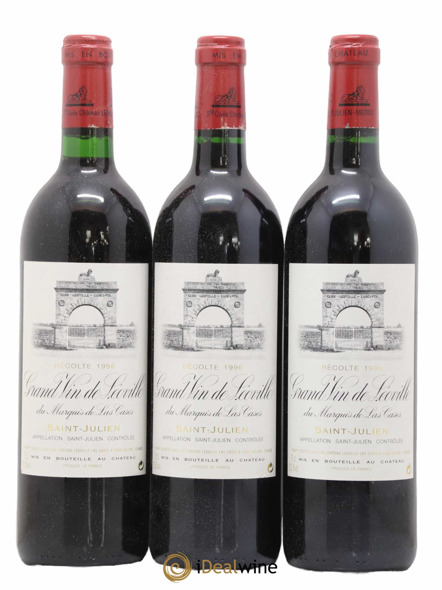 Château Léoville Las Cases 2ème Grand Cru Classé 1996 - Lot de 12 bouteilles - 1
