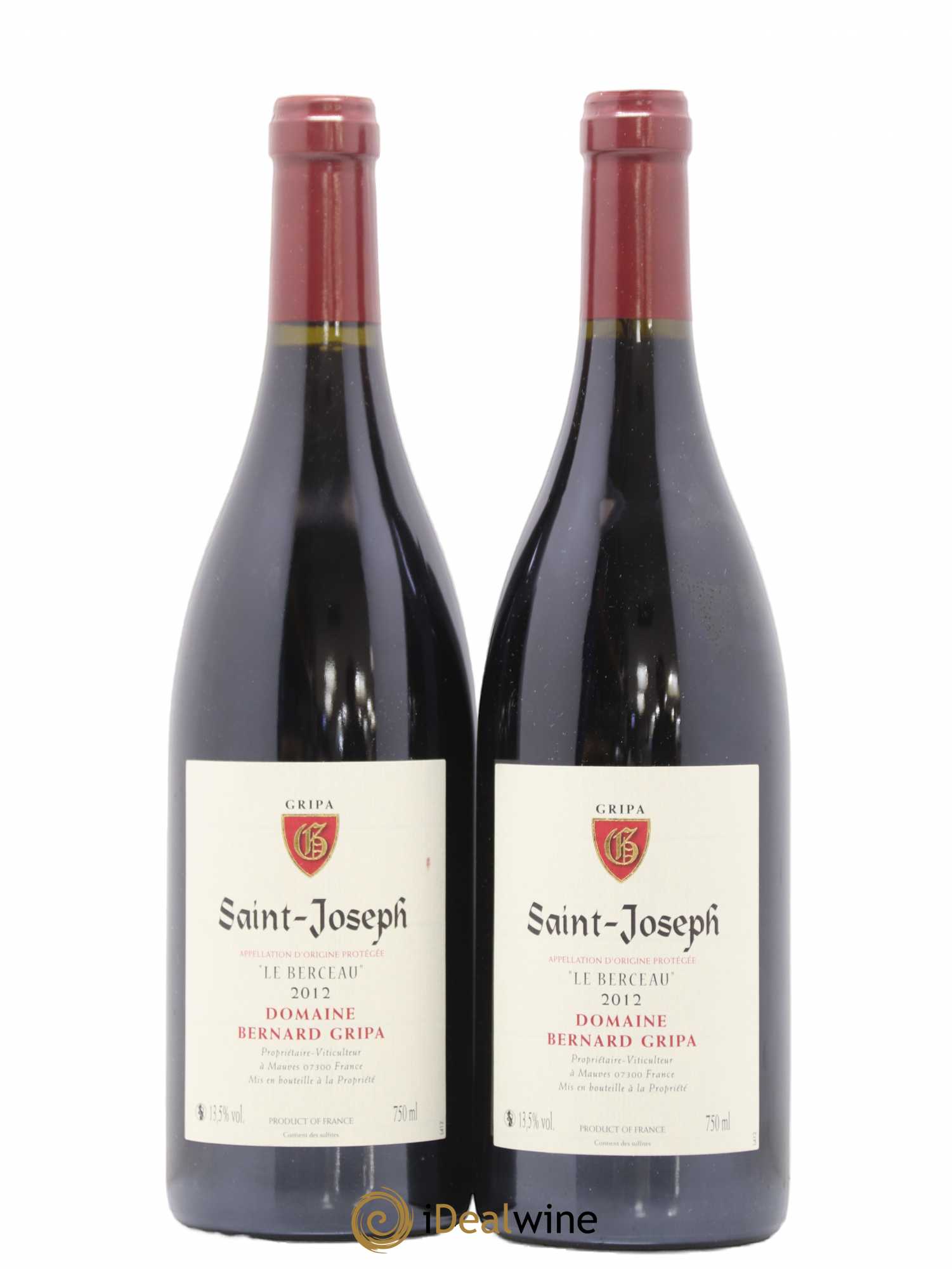Saint-Joseph Le Berceau Bernard Gripa (Domaine) 2012 - Lot de 2 bouteilles - 0