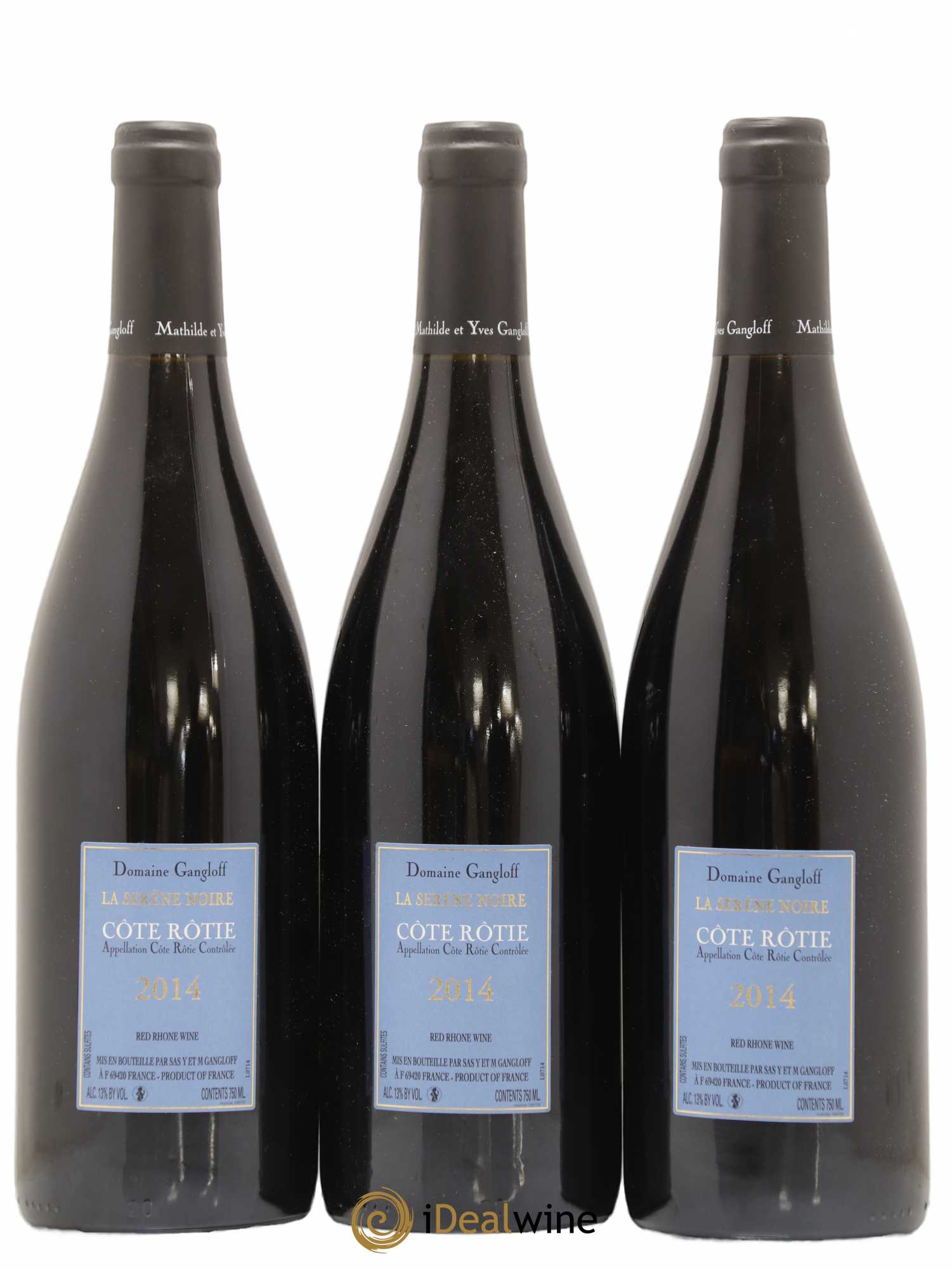 Côte-Rôtie La Sereine Noire Gangloff (Domaine) 2014 - Lot de 3 bouteilles - 1
