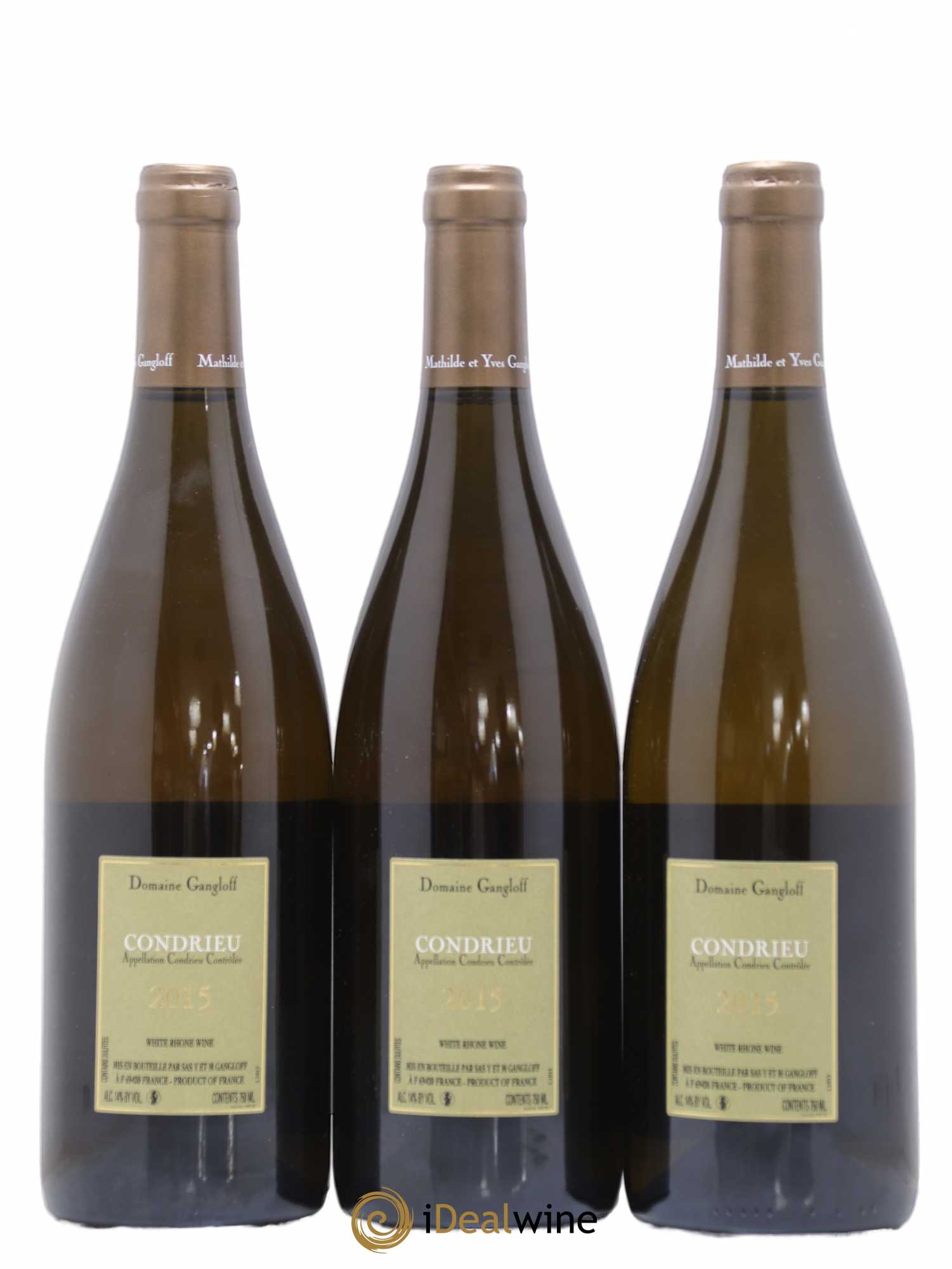 Condrieu Domaine Gangloff (Domaine) 2015 - Lot de 3 bouteilles - 1