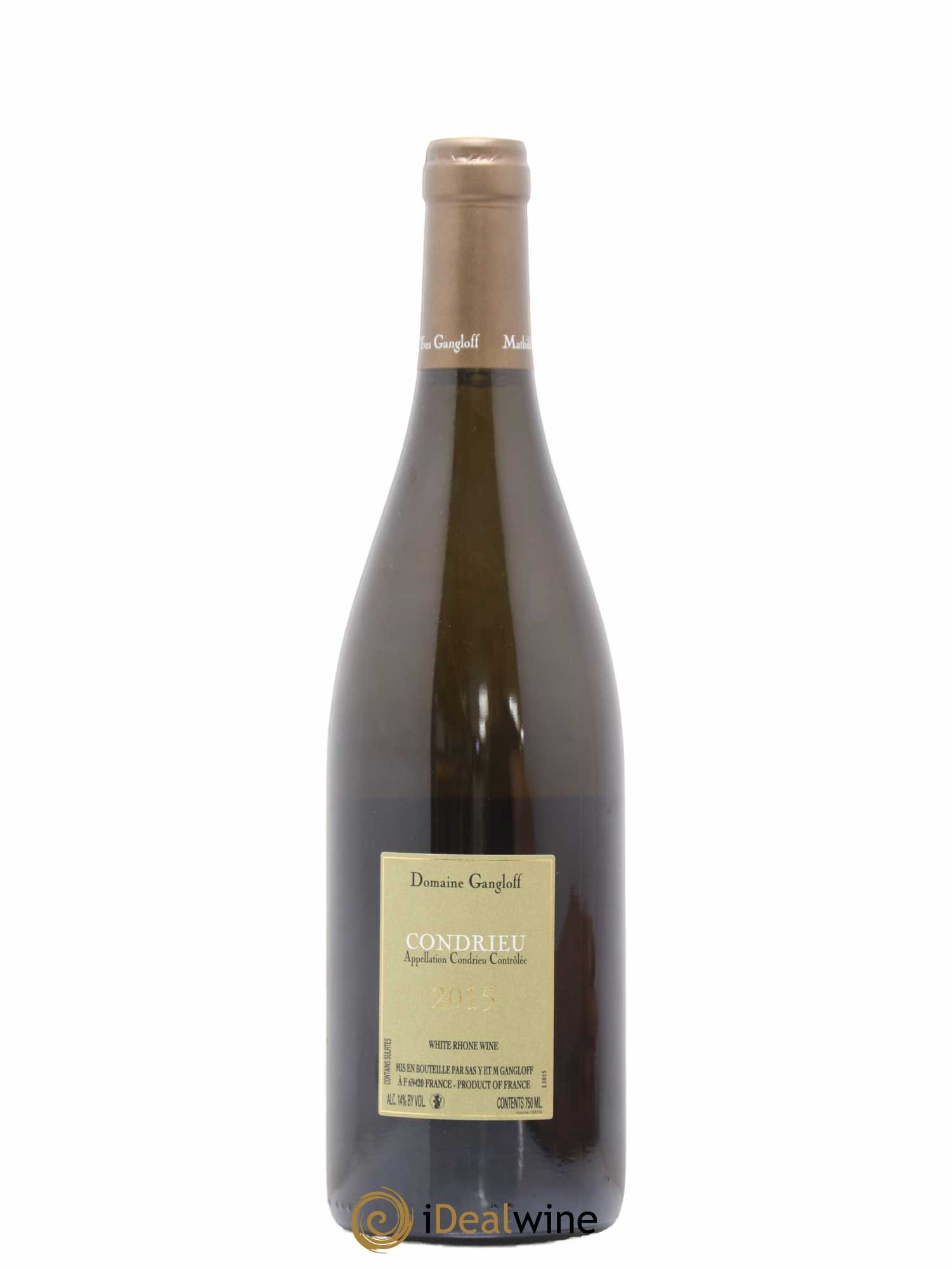 Condrieu Domaine Gangloff (Domaine) 2015 - Lot de 1 bouteille - 1