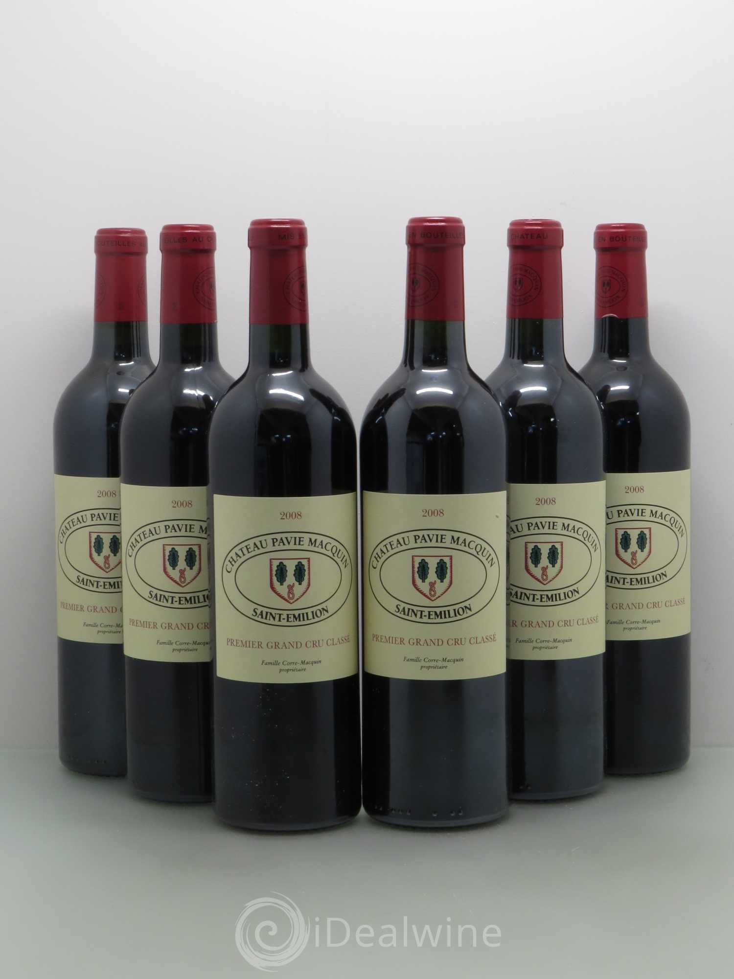 Château Pavie Macquin 1er Grand Cru Classé B 2008 - Lot de 6 bouteilles - 0