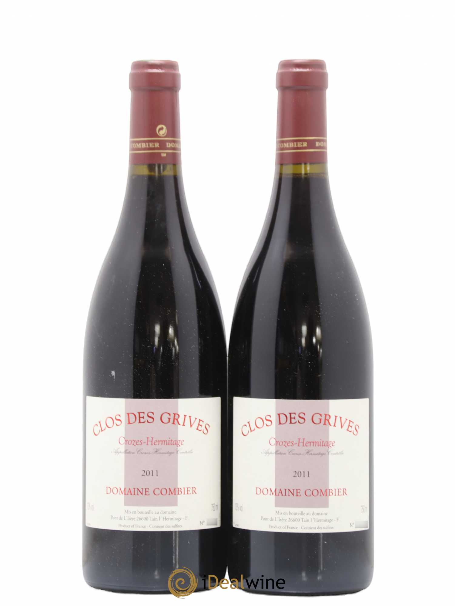 Crozes-Hermitage Clos des Grives Combier 2011 - Lot de 2 bouteilles - 0