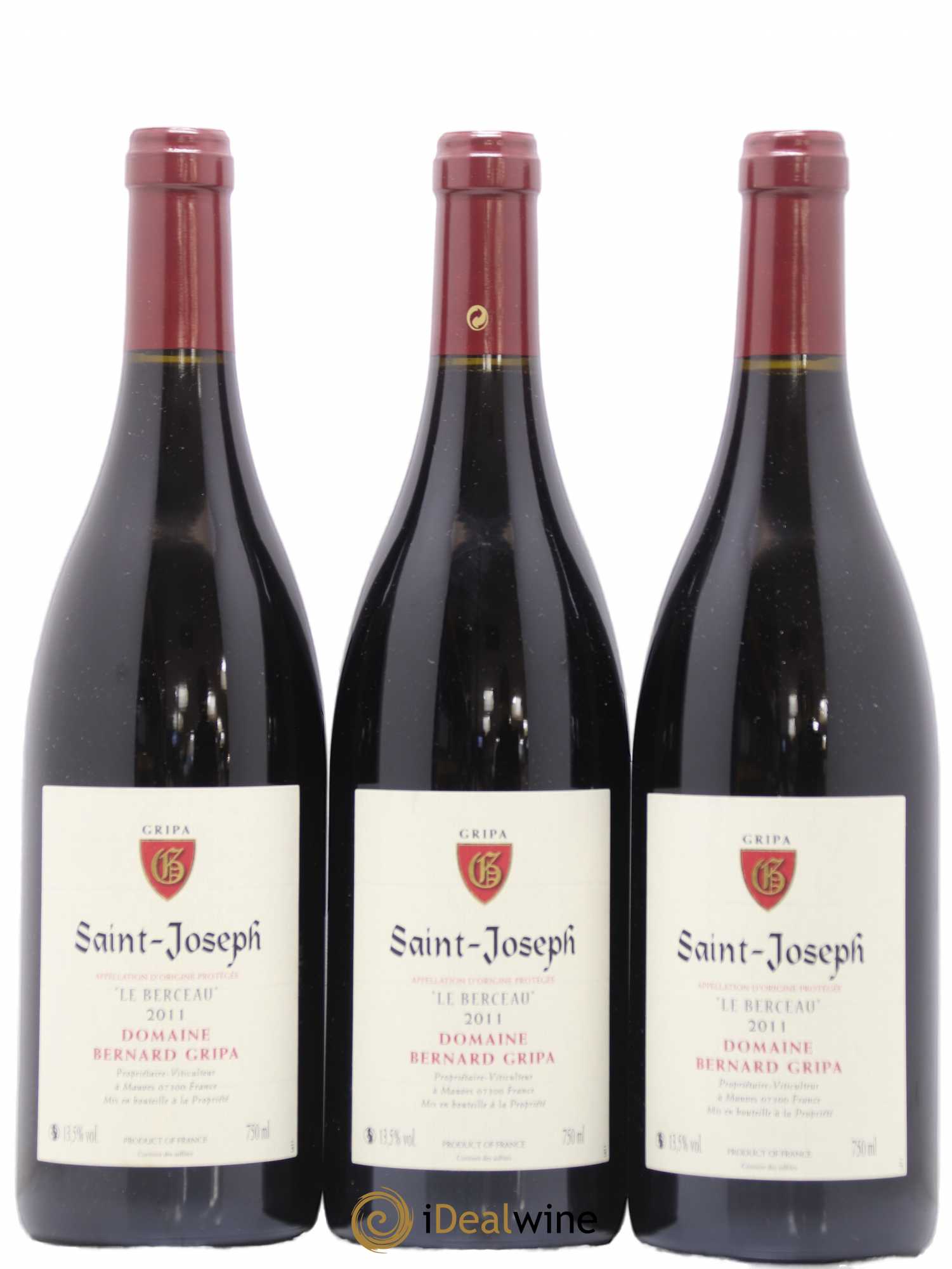 Saint-Joseph Le Berceau Bernard Gripa (Domaine) 2011 - Lot de 3 bouteilles - 0